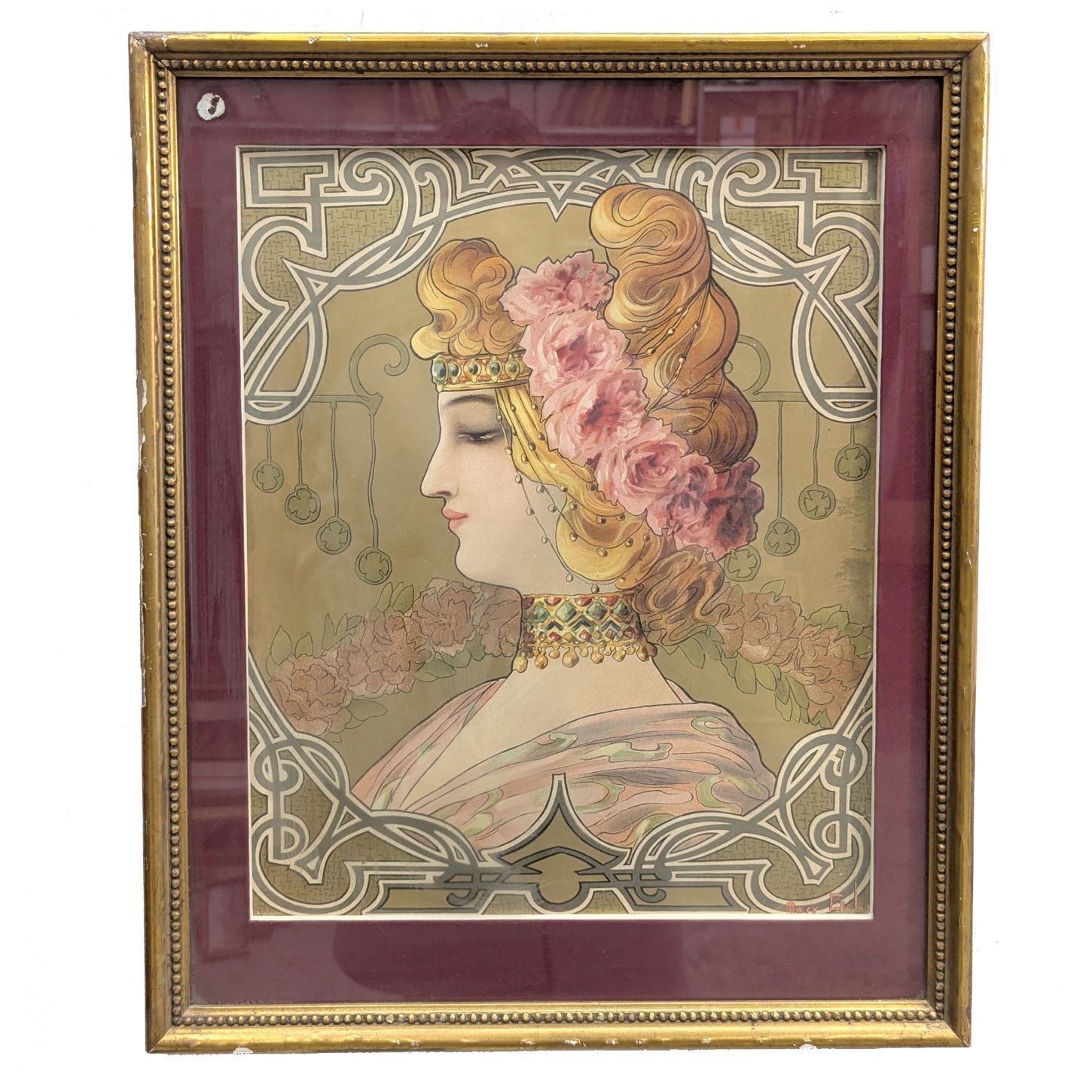 Art Nouveau Lithograph By Mary Golay