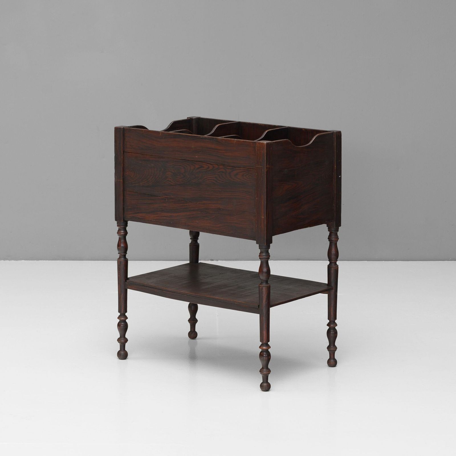 French Magazine Stand, 1800s, Pine photo furniture
