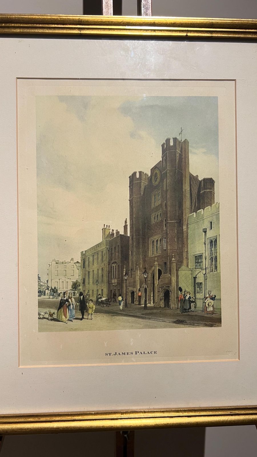Framed Reproduction Of Thomas Shotter Boys’s St. James’s Palace Lithograph photo furniture