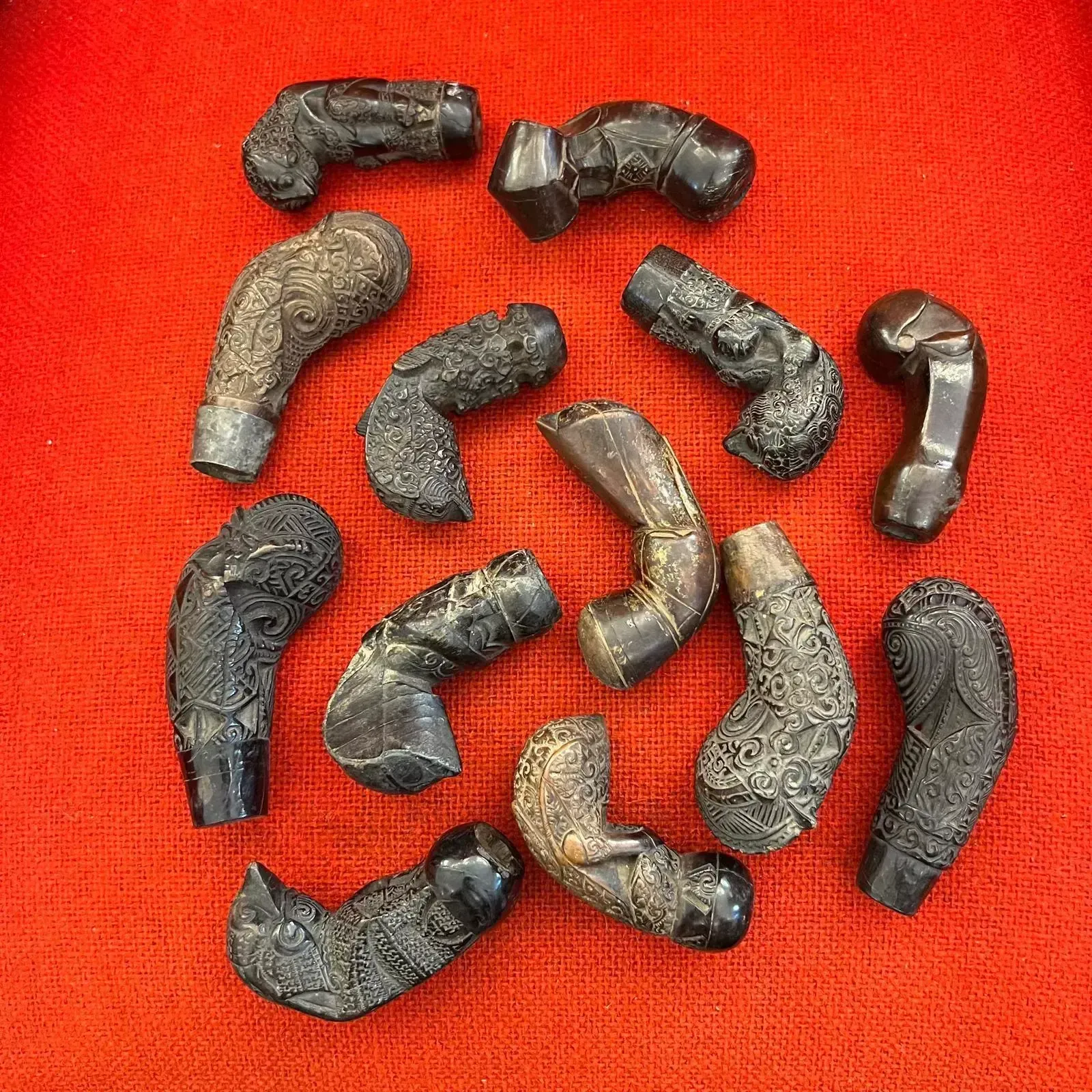photo furniture Collection Of Kriss Handles, Java, Indonesia, Late 18th Early 19th Century