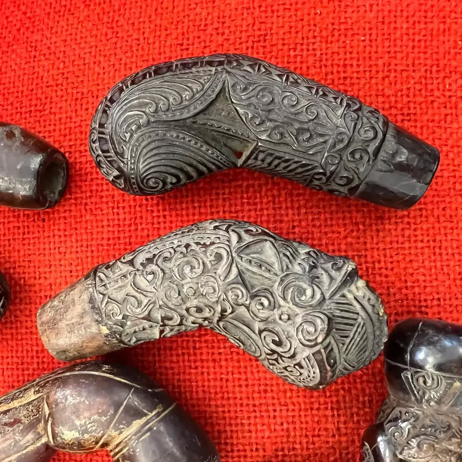 photo vintage Collection Of Kriss Handles, Java, Indonesia, Late 18th Early 19th Century
