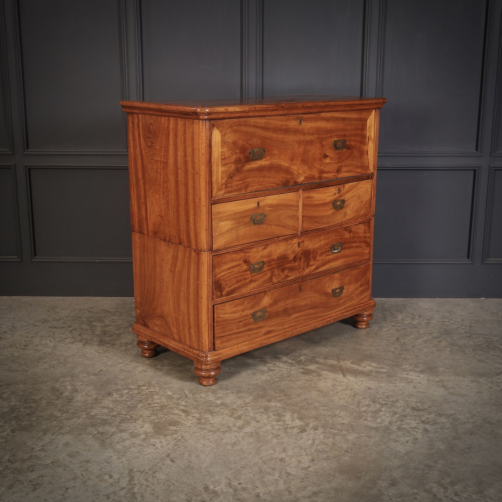 photo buy Camphor Wood Military Campaign Secretaire Chest
