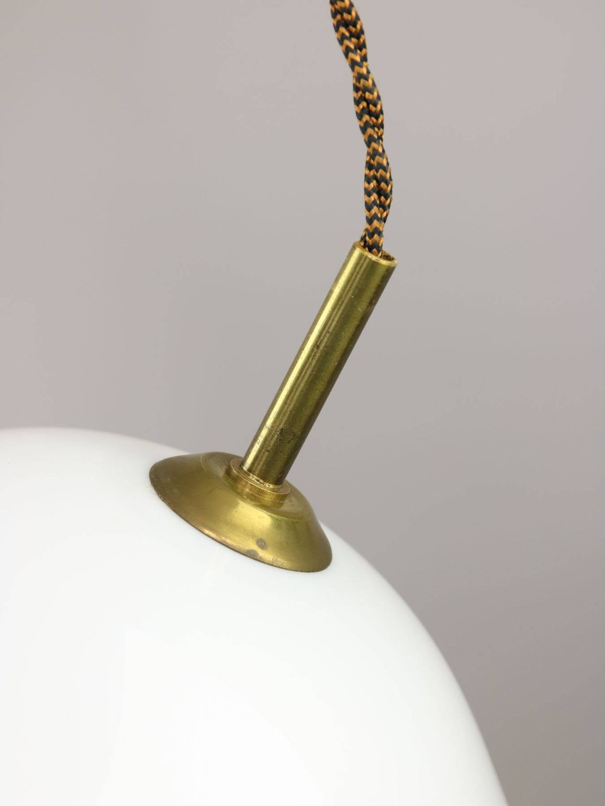 Elpis Pendant By Luigi Massoni For Guzzini In Plexiglass & Brass, 1970s photo Lighting
