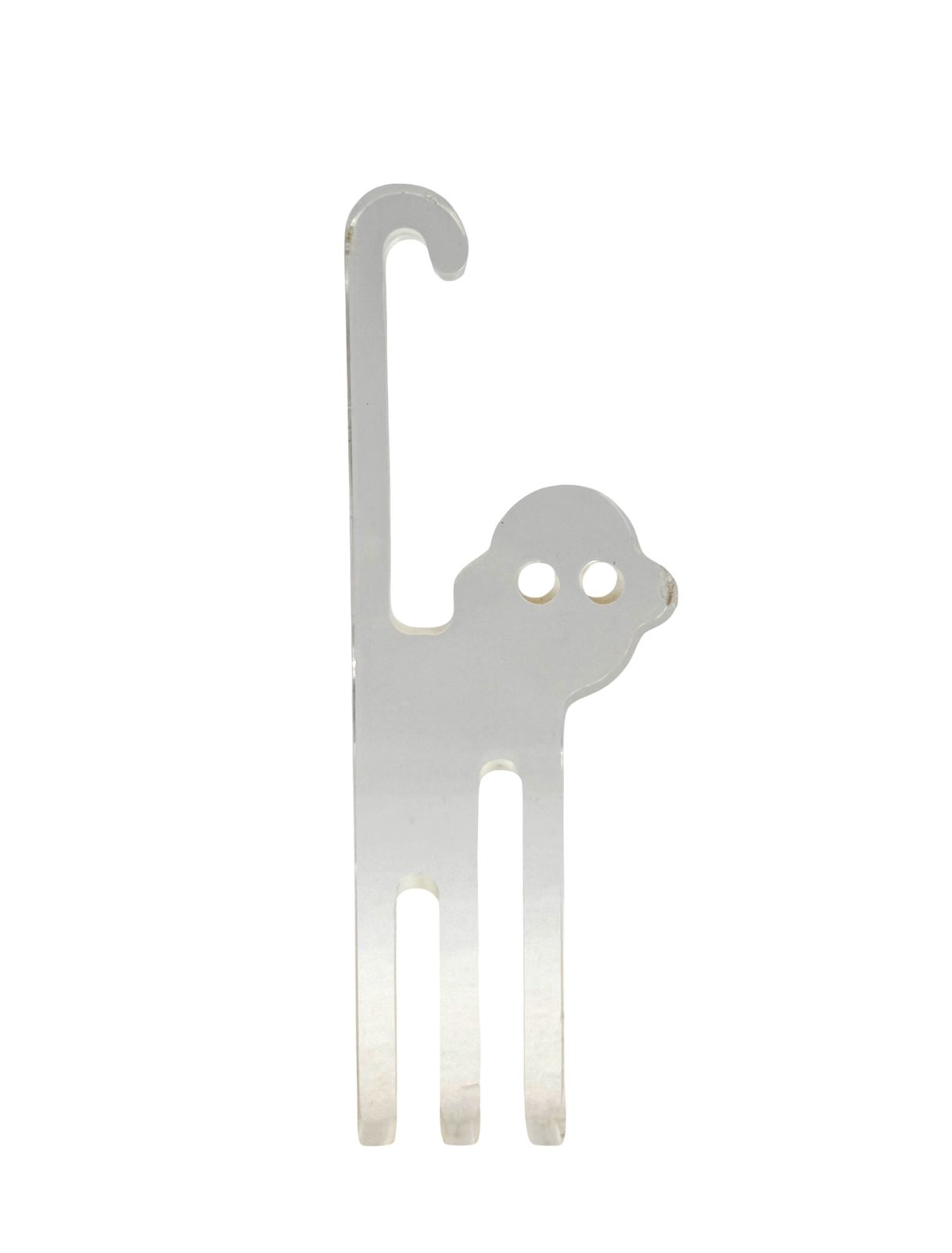 Art Silvio Russo, Lucite Monkey Sculpture, Guzzini Italy 1970s photo