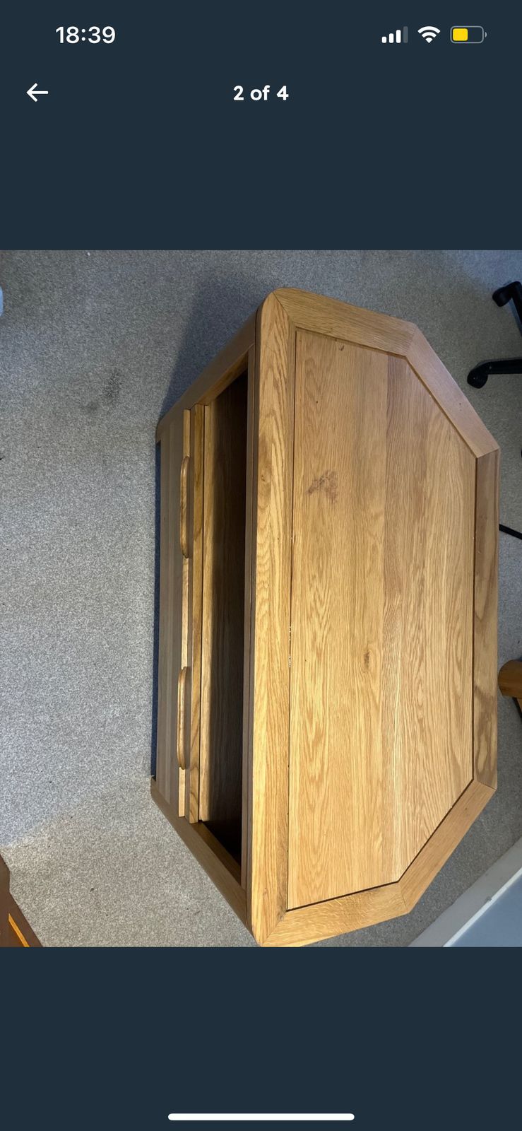 Oak Furnitureland Corner Tv Unit – Excellent Condition photo furniture
