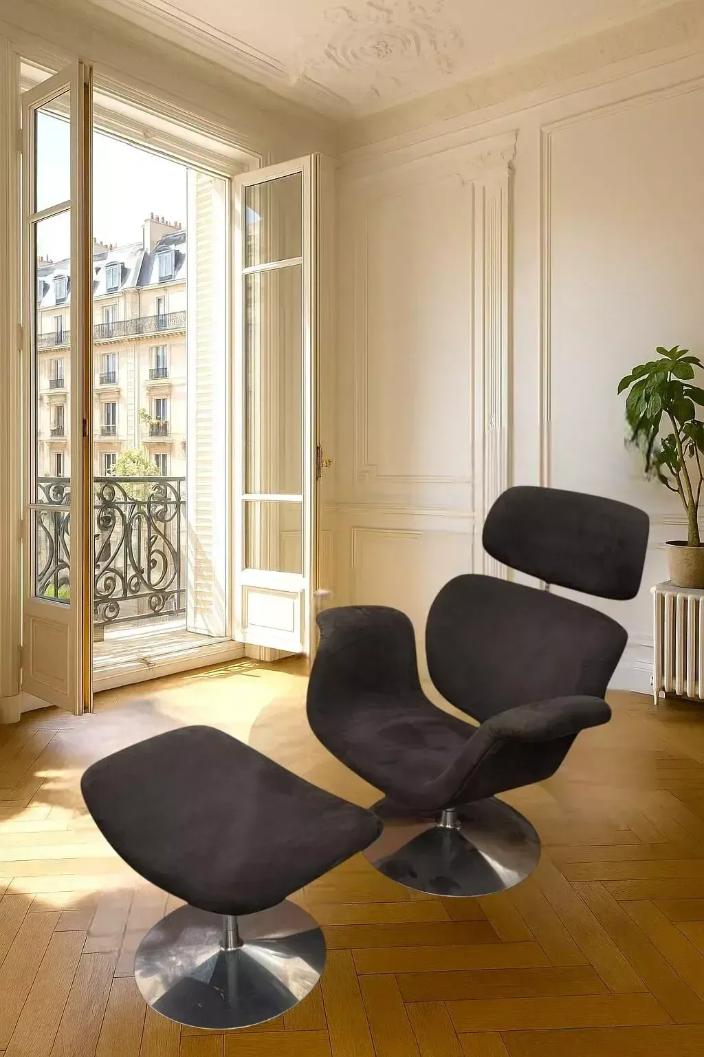 Tulipe Armchair Model F545 By Pierre Paulin, Published By Artifort, Circa 1970 photo vintage