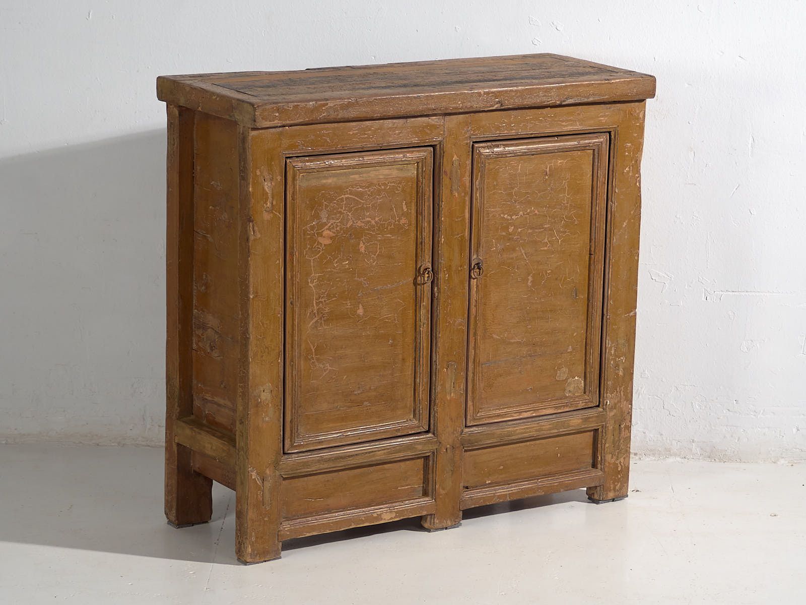 Antique Cabinet With Ochre Patina (C.1900) #11 photo furniture