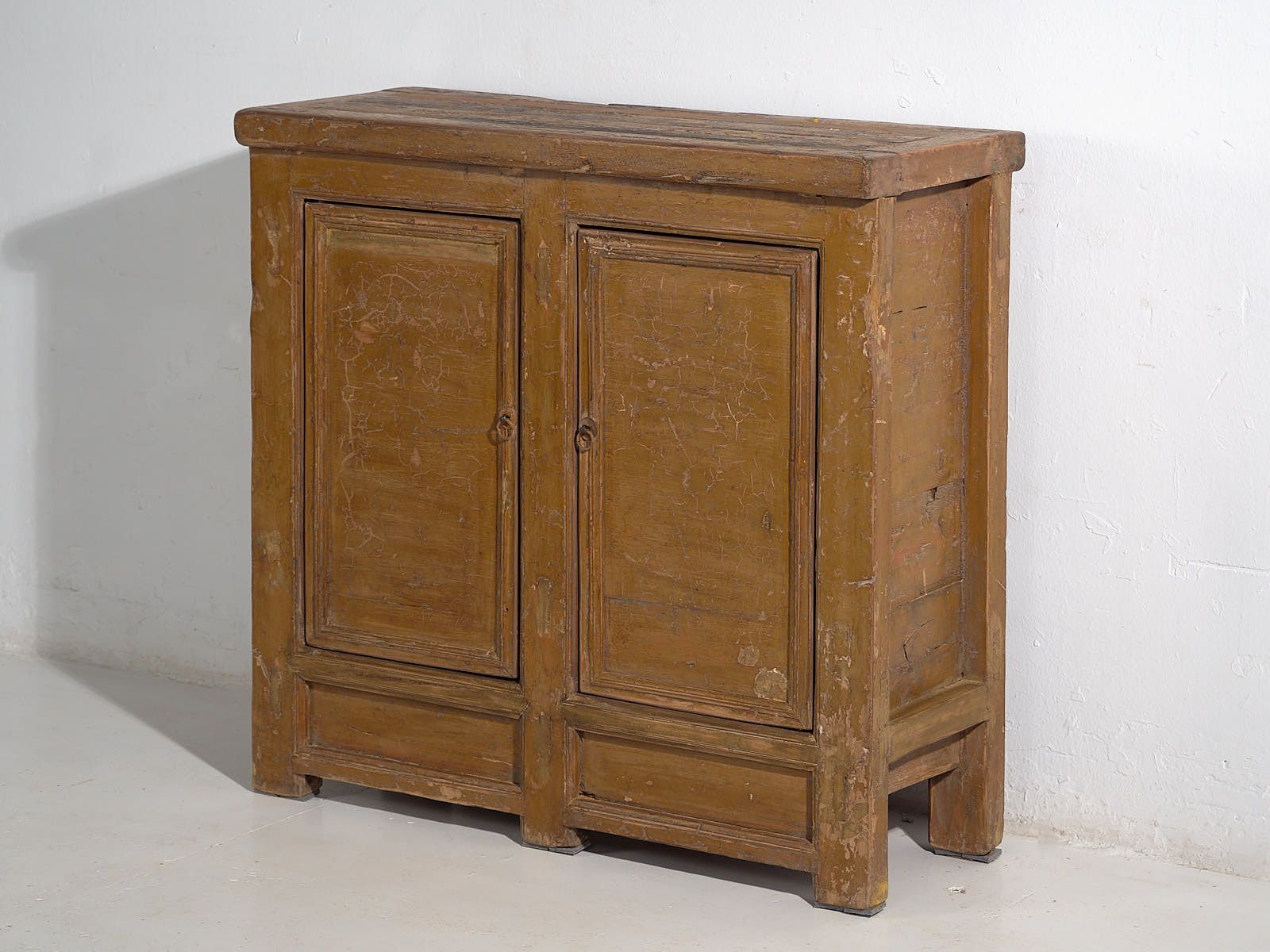 photo vintage Antique Cabinet With Ochre Patina (C.1900) #11