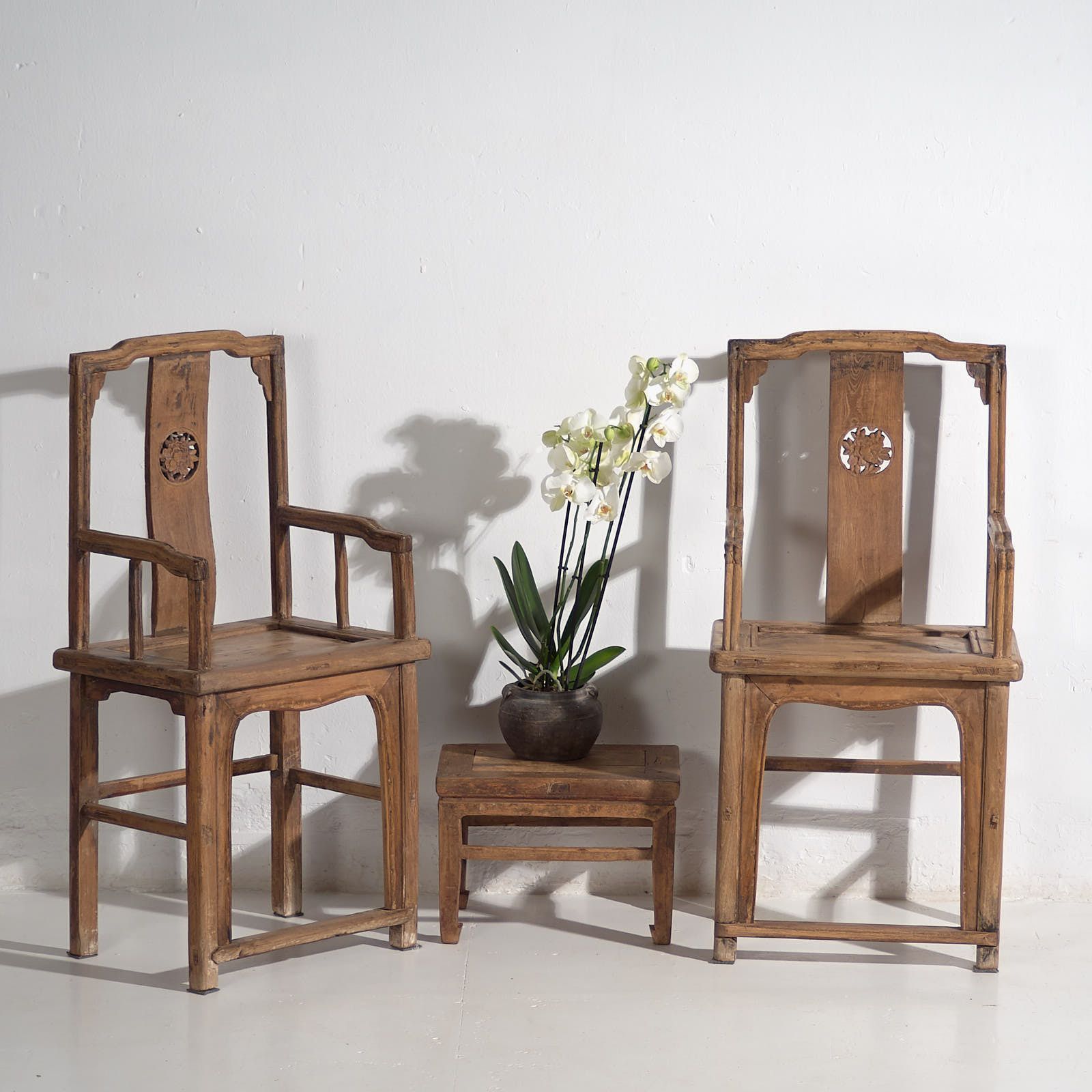 Antique Chinese Qing Style Chairs (C.1900) #69