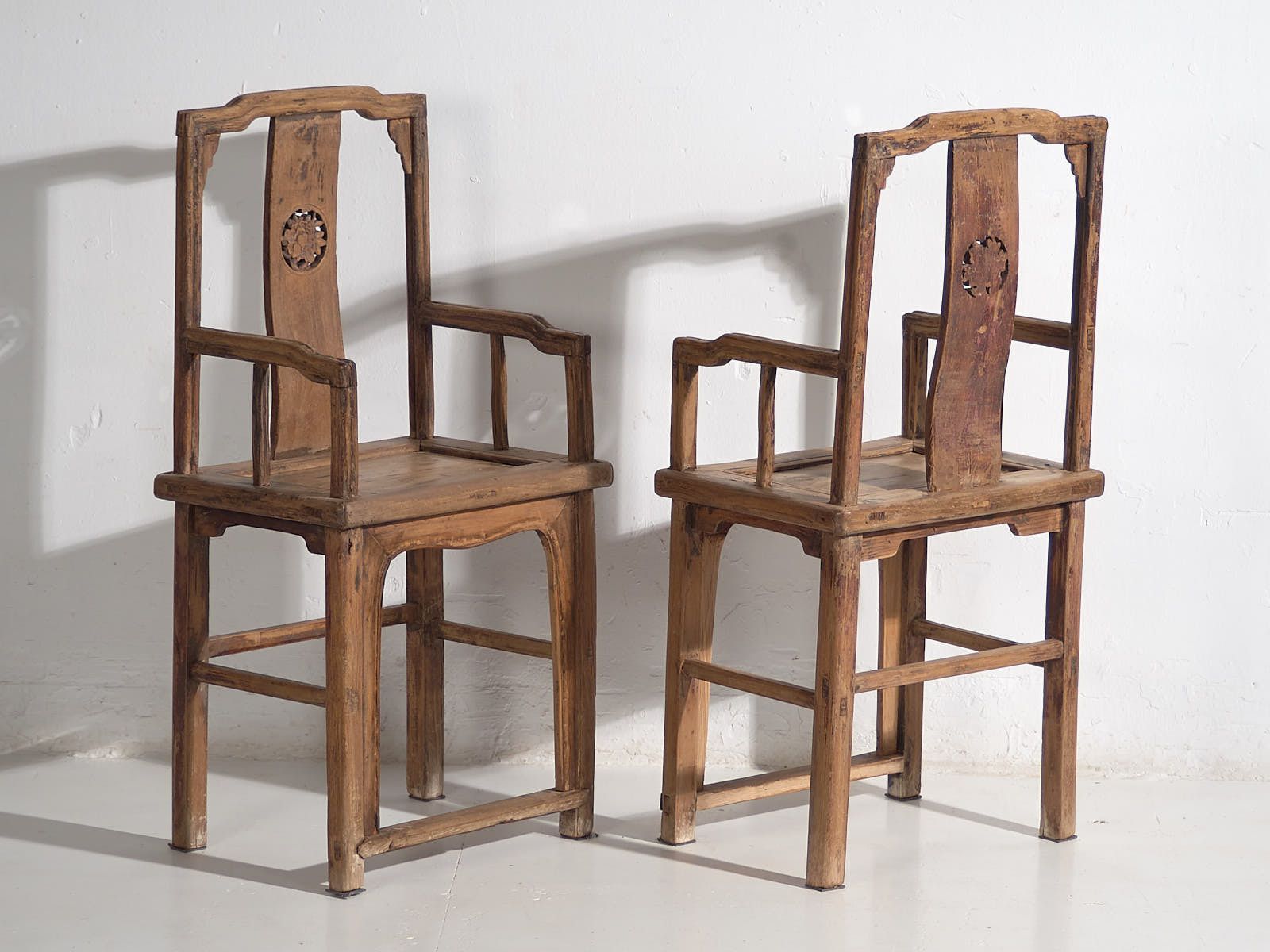 Antique Chinese Qing Style Chairs (C.1900) #69 photo for sale