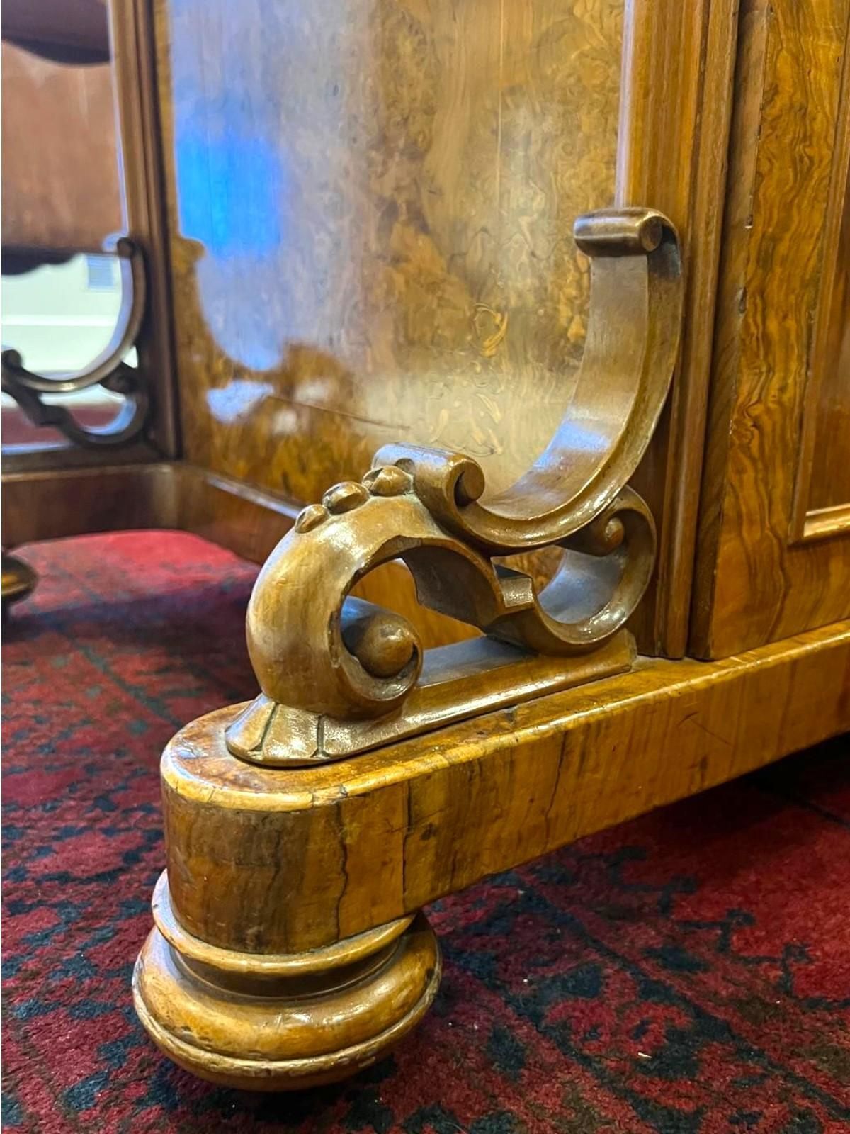 Davenport Mid Victorian Burr Walnut And Marquetry Desk, 19th Century, Circa 1860 photo Furniture