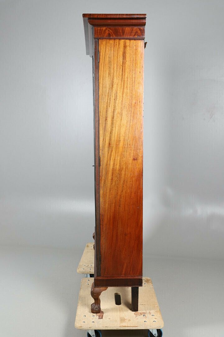 A George III Style Mahogany And Ebony Bookcase, 19th Century. photo vinterior