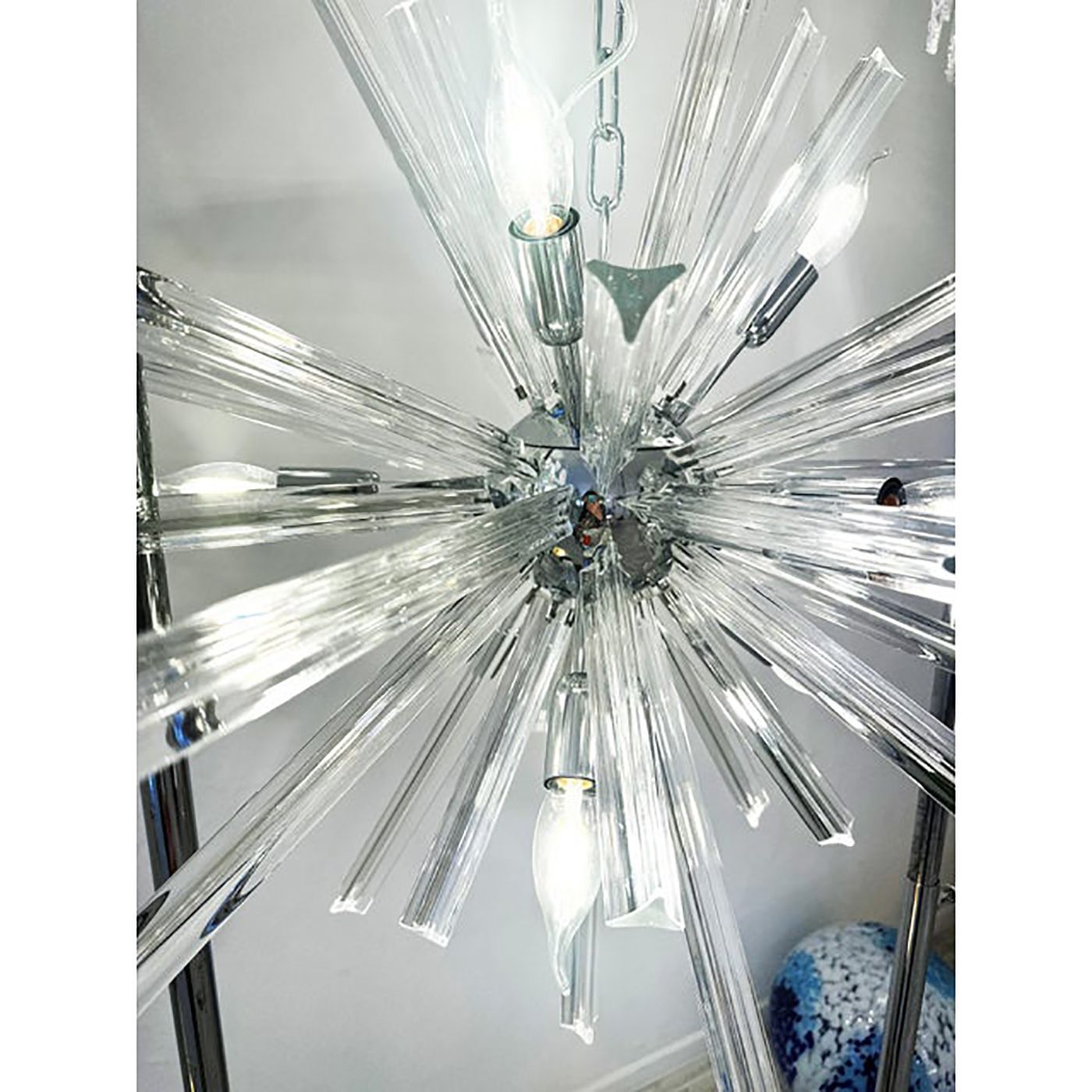 Sputnik “Triedro” Murano Glass Chandelier In Venini Style photo buy