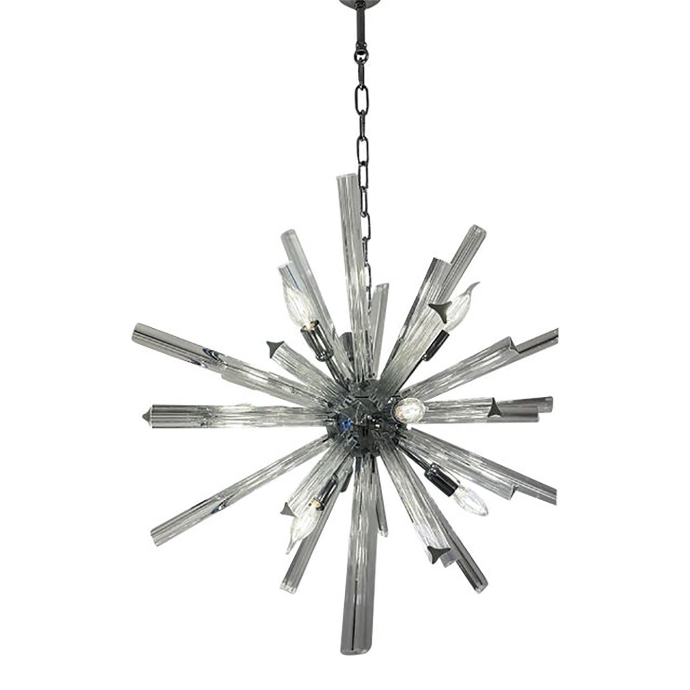 Sputnik “Triedro” Murano Glass Chandelier In Venini Style