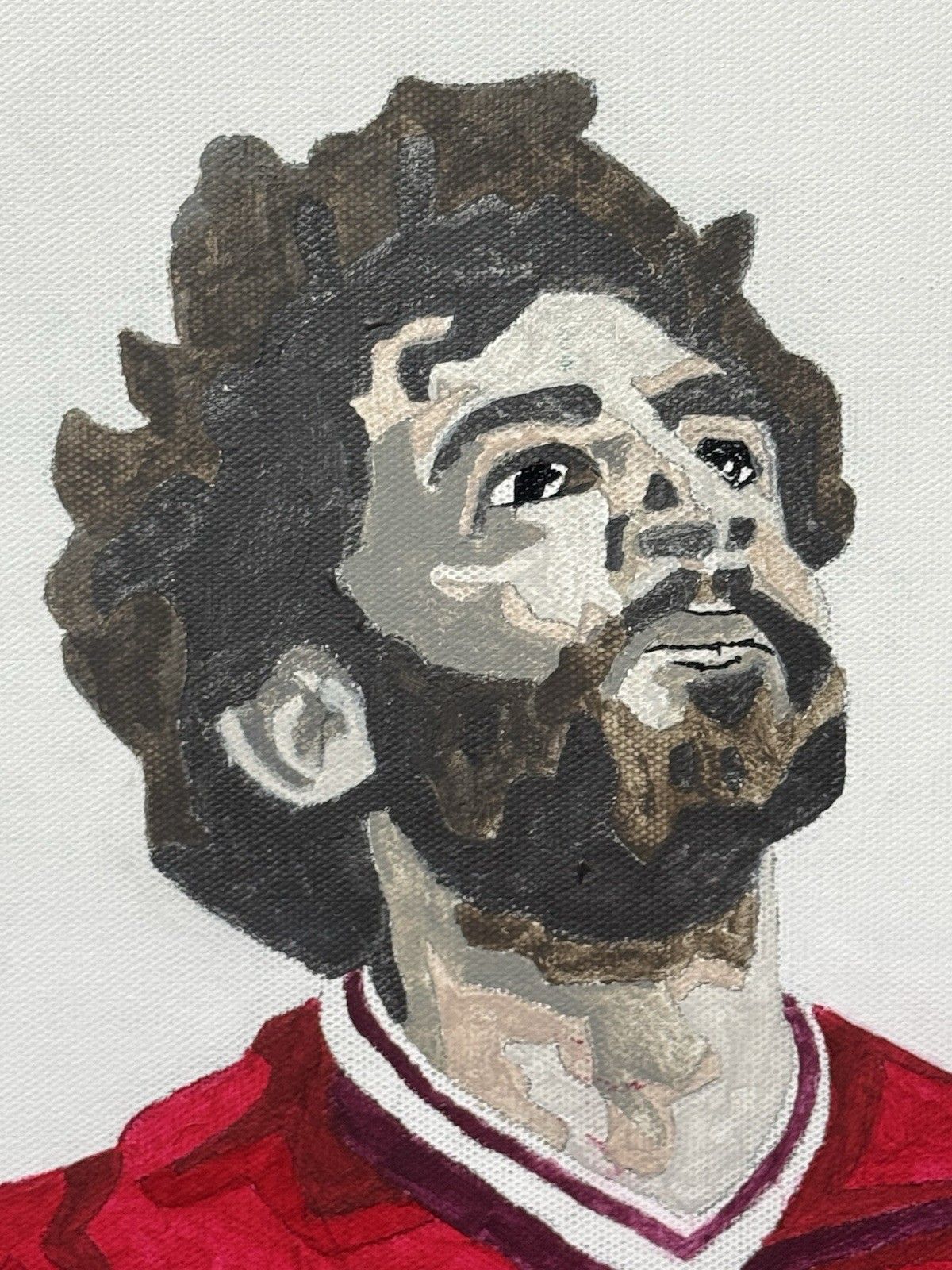 Professional Footballer Liverpool Fc Mohamed Salah Oil Painting photo Art