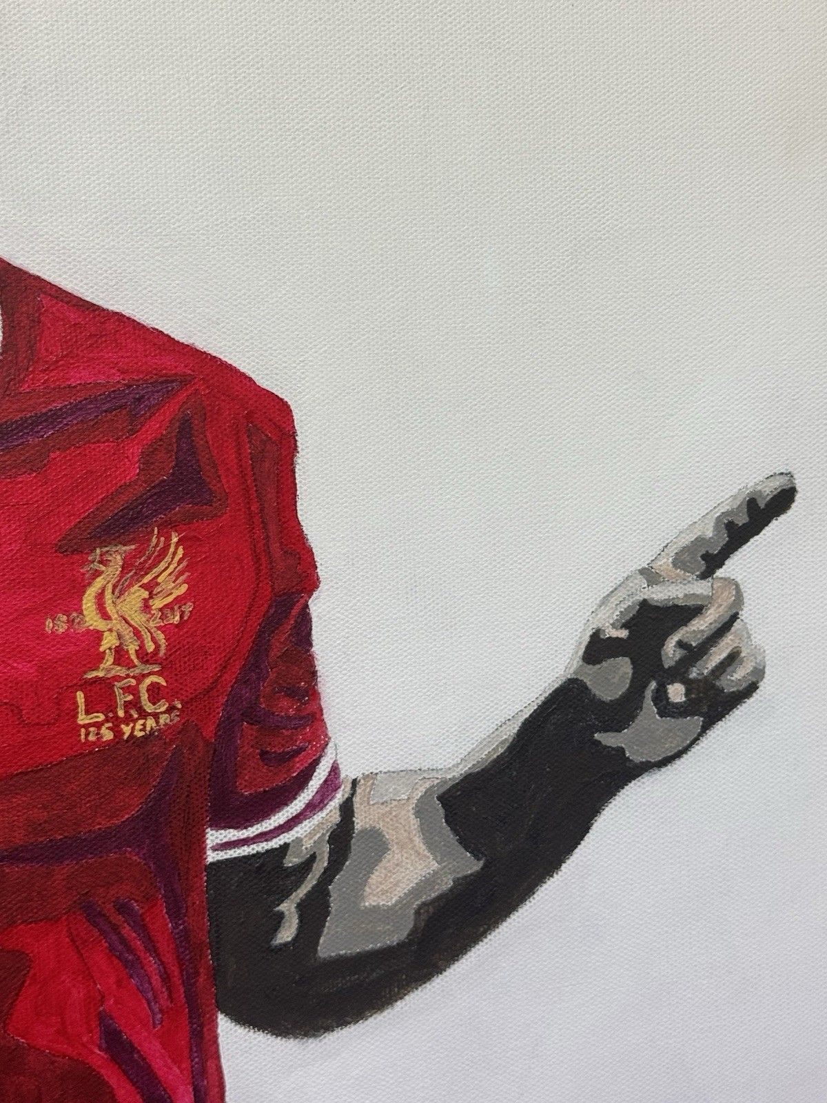Professional Footballer Liverpool Fc Mohamed Salah Oil Painting photo vinterior