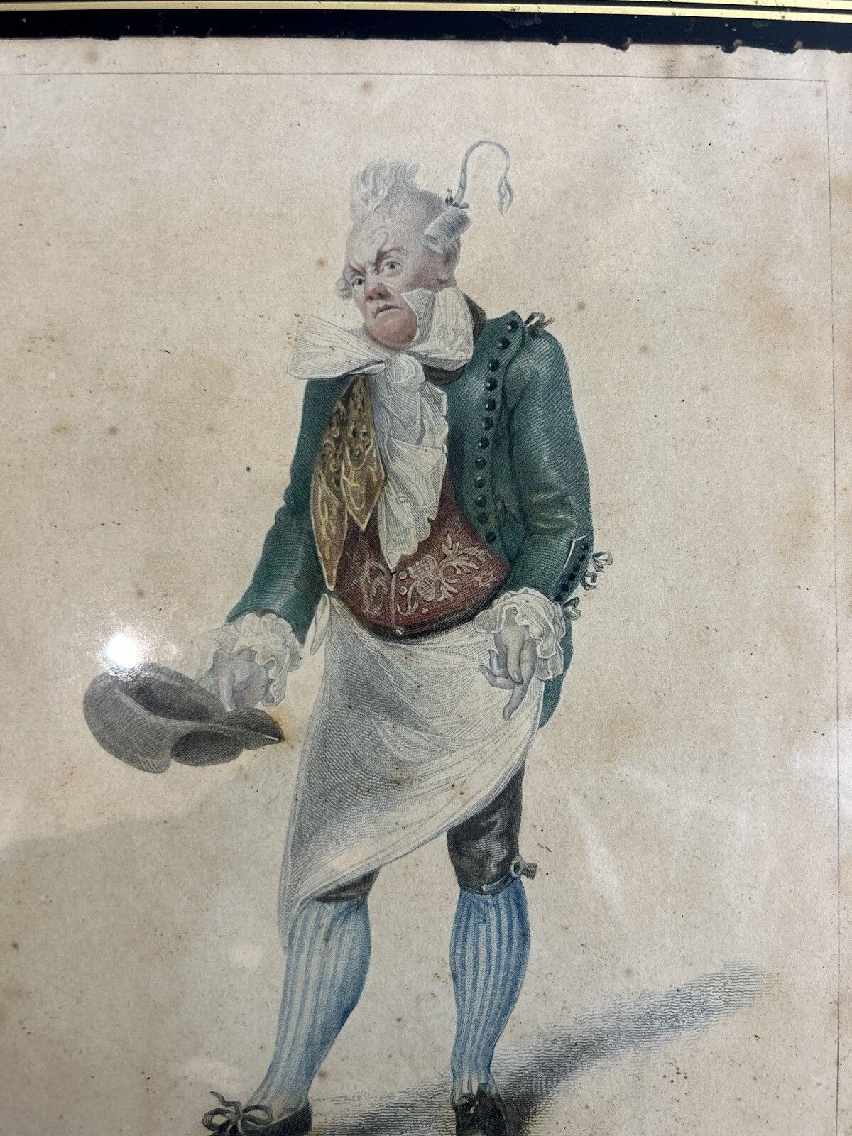1822 Set Of Four High Quality Hand Coloured Engravings Framed Shakespear photo for sale