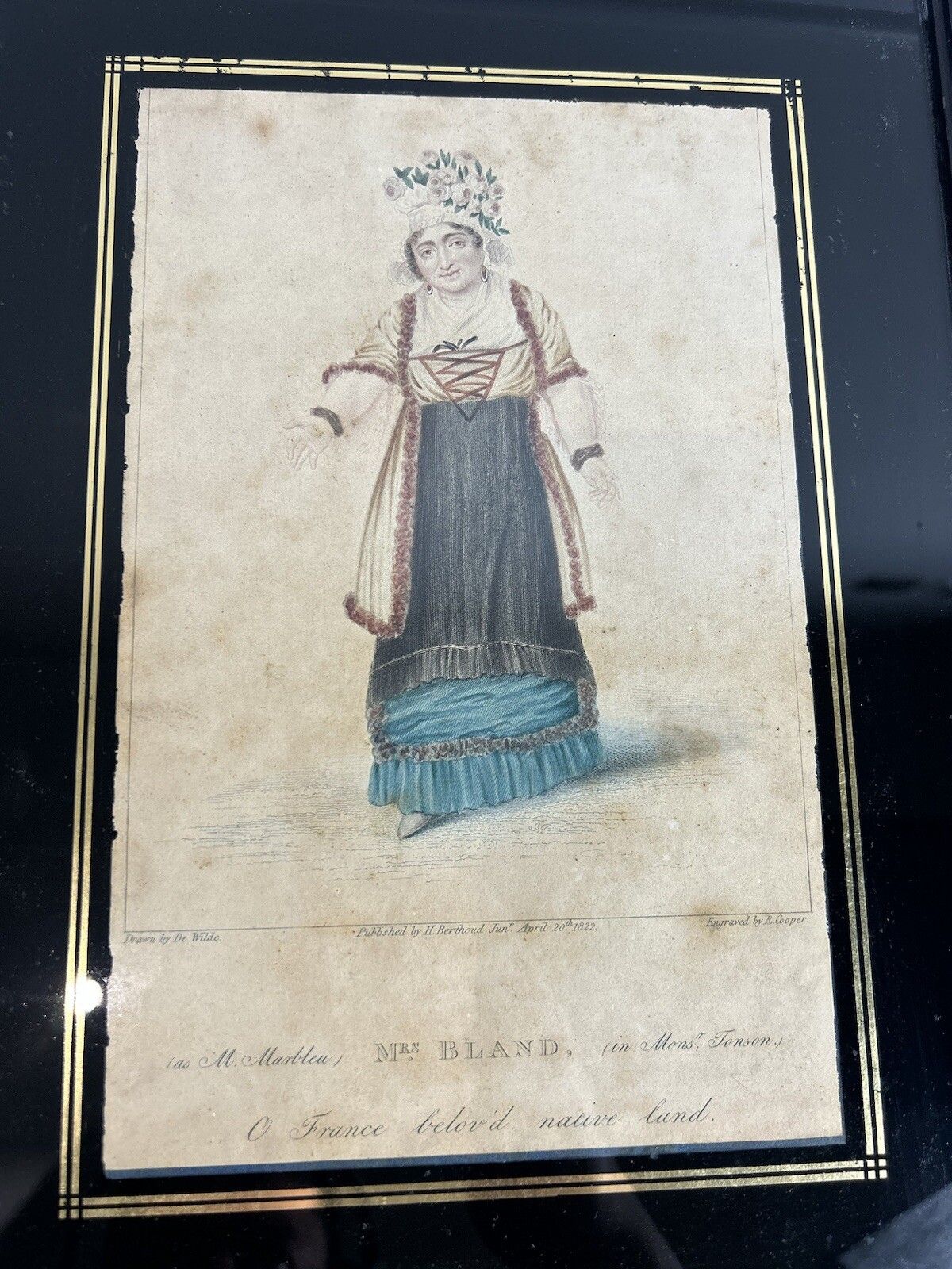 photo vinterior 1822 Set Of Four High Quality Hand Coloured Engravings Framed Shakespear