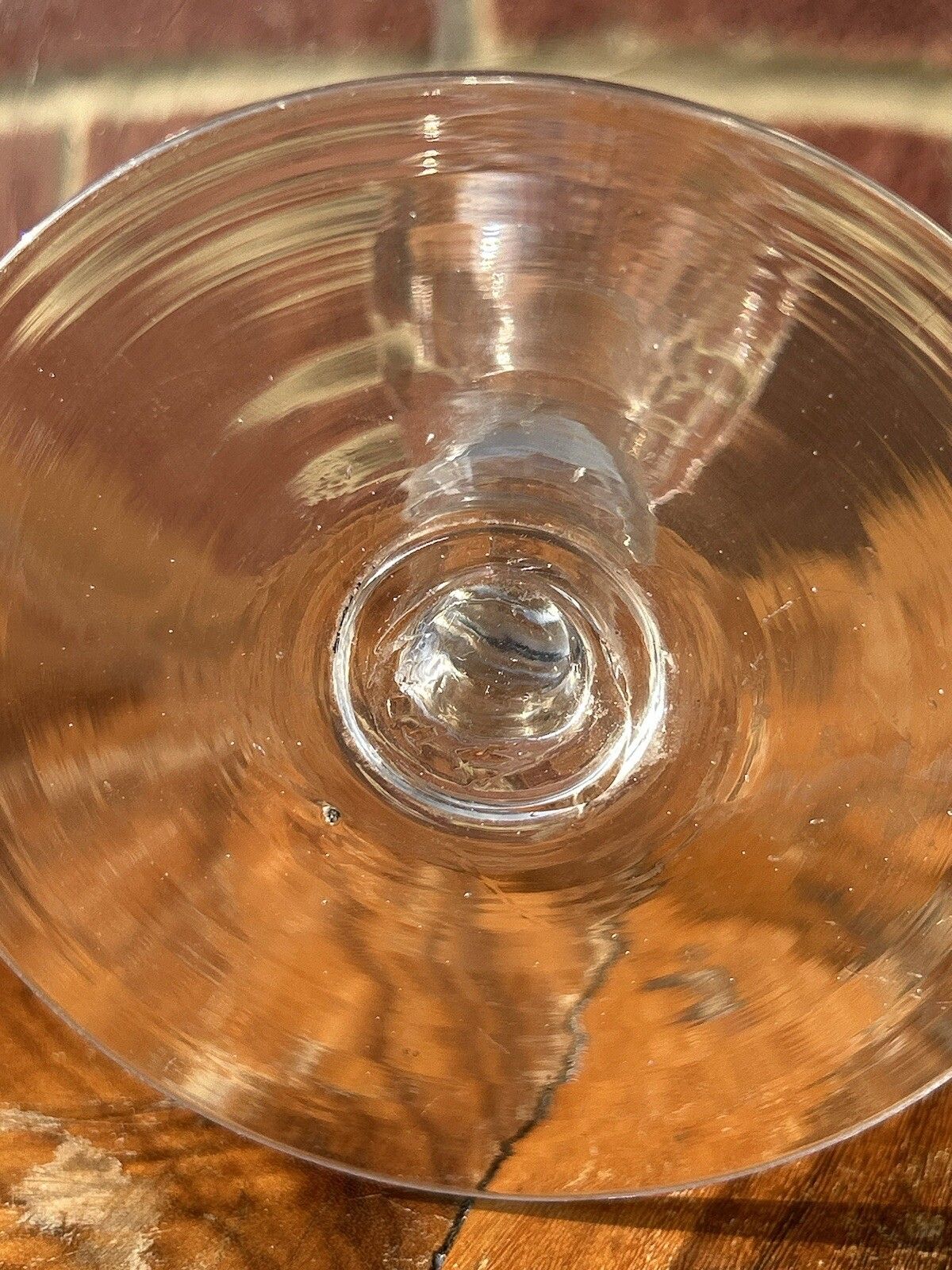 Glass Pedestal Bowl Comport Tazza Rough Pontil Georgian / Victorian Handblown photo 175.0