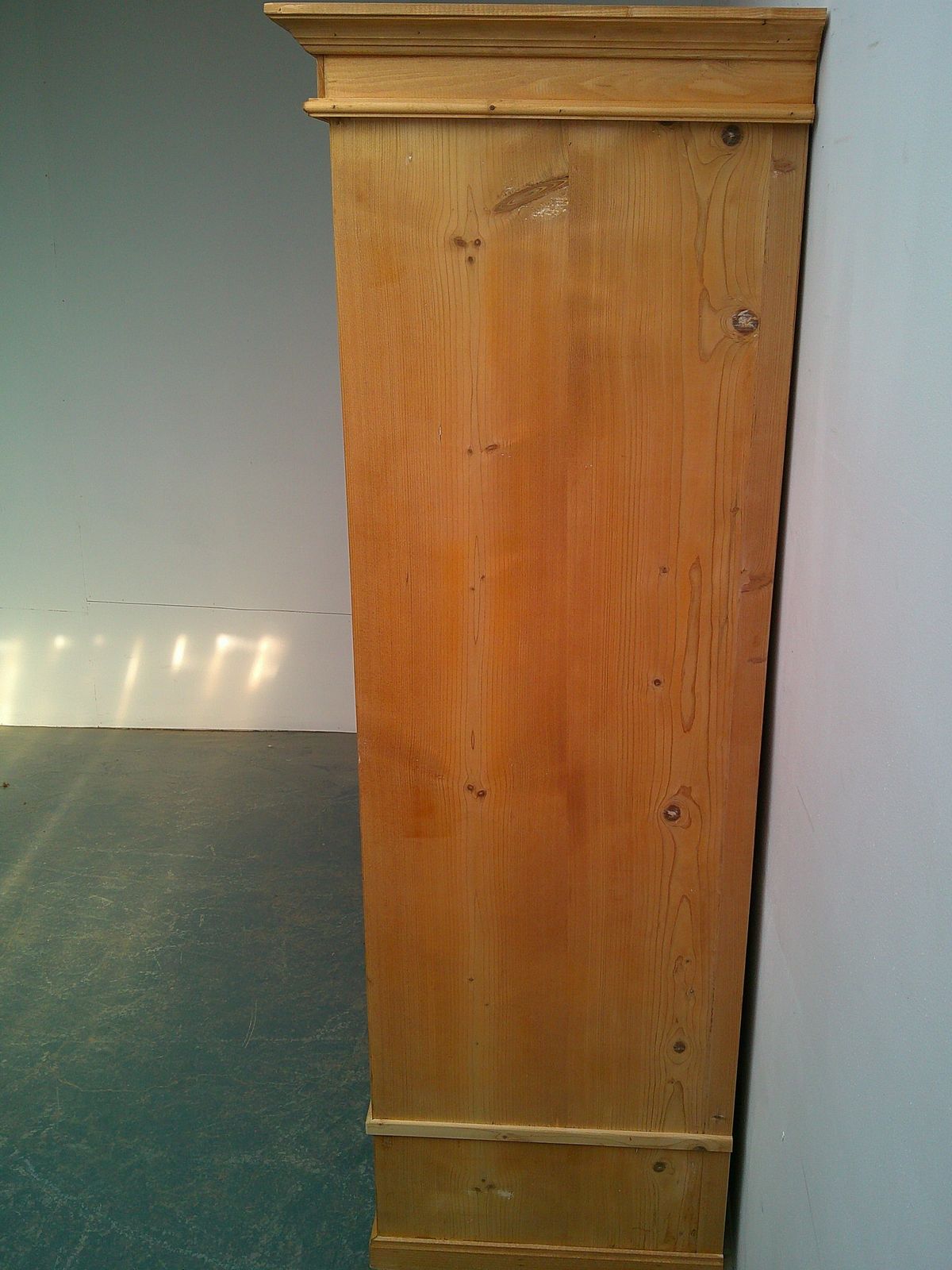A Super Antique Pine 1 Panel Knockdown Wardrobe To Wax/Paint photo Furniture