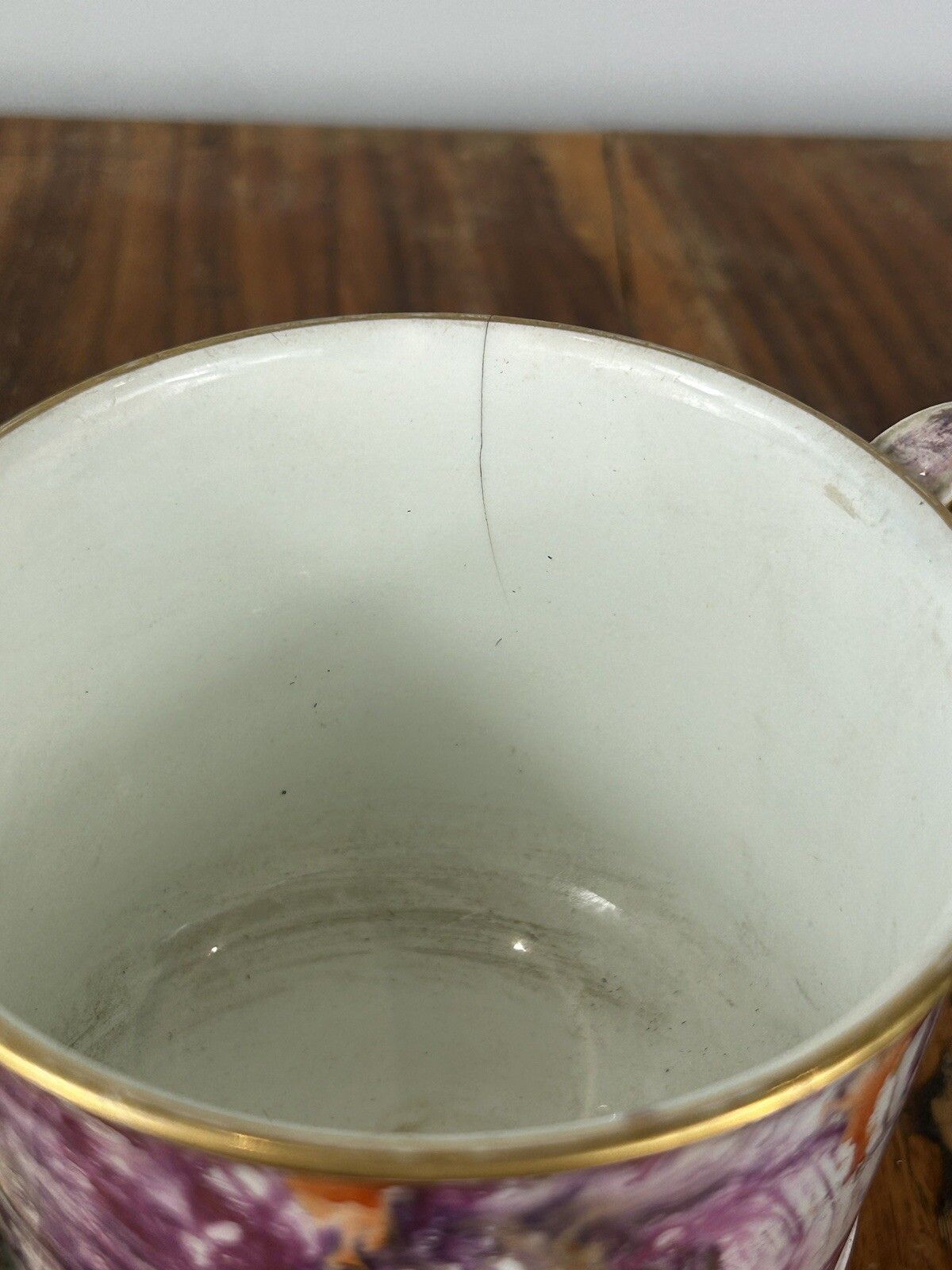 Wedgwood Moonlight Lustre Loving Cup 1820’s Georgian Porcelain photo vinterior