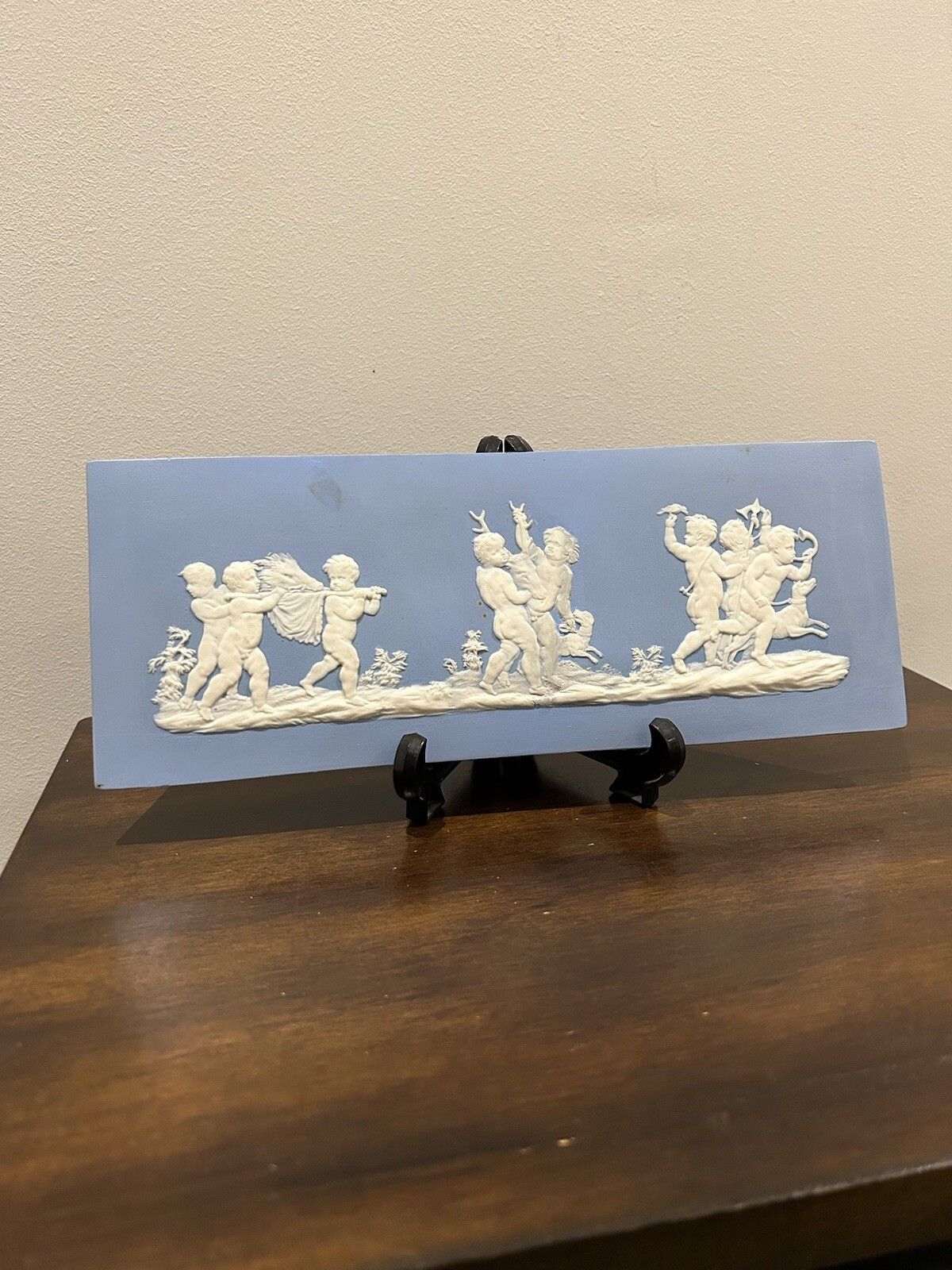 Wedgwood Plaque Jasperware Bacchanalian Triumph, Josiah Wedgwood 18th C