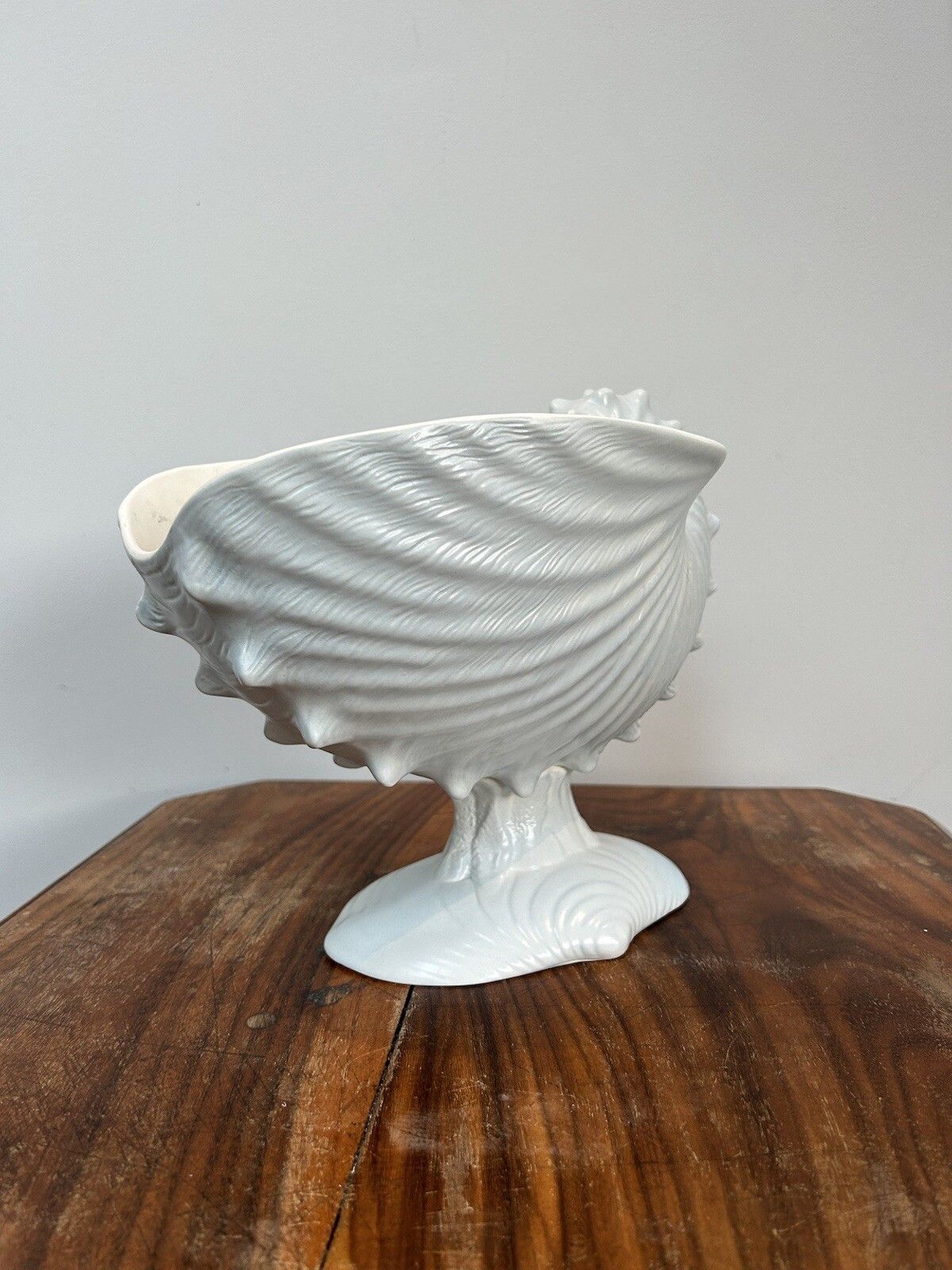 Wedgwood Nautilius Shell Tureen Centerpiece Compote Light Blue Moonstone photo Home Decor