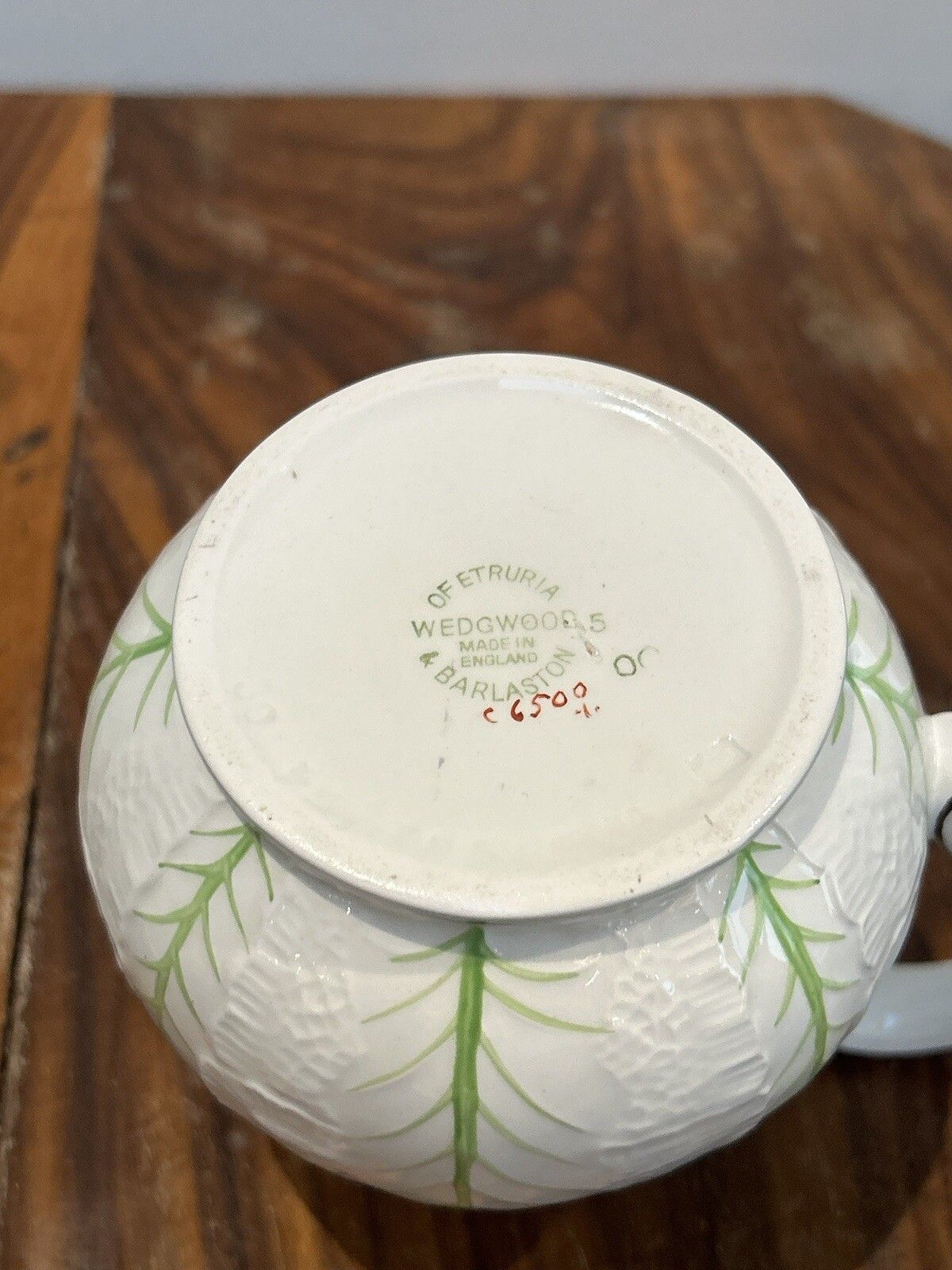 photo for sale Wedgwood Porcelain Cabbage Cauliflower Jug Trio Tea Set