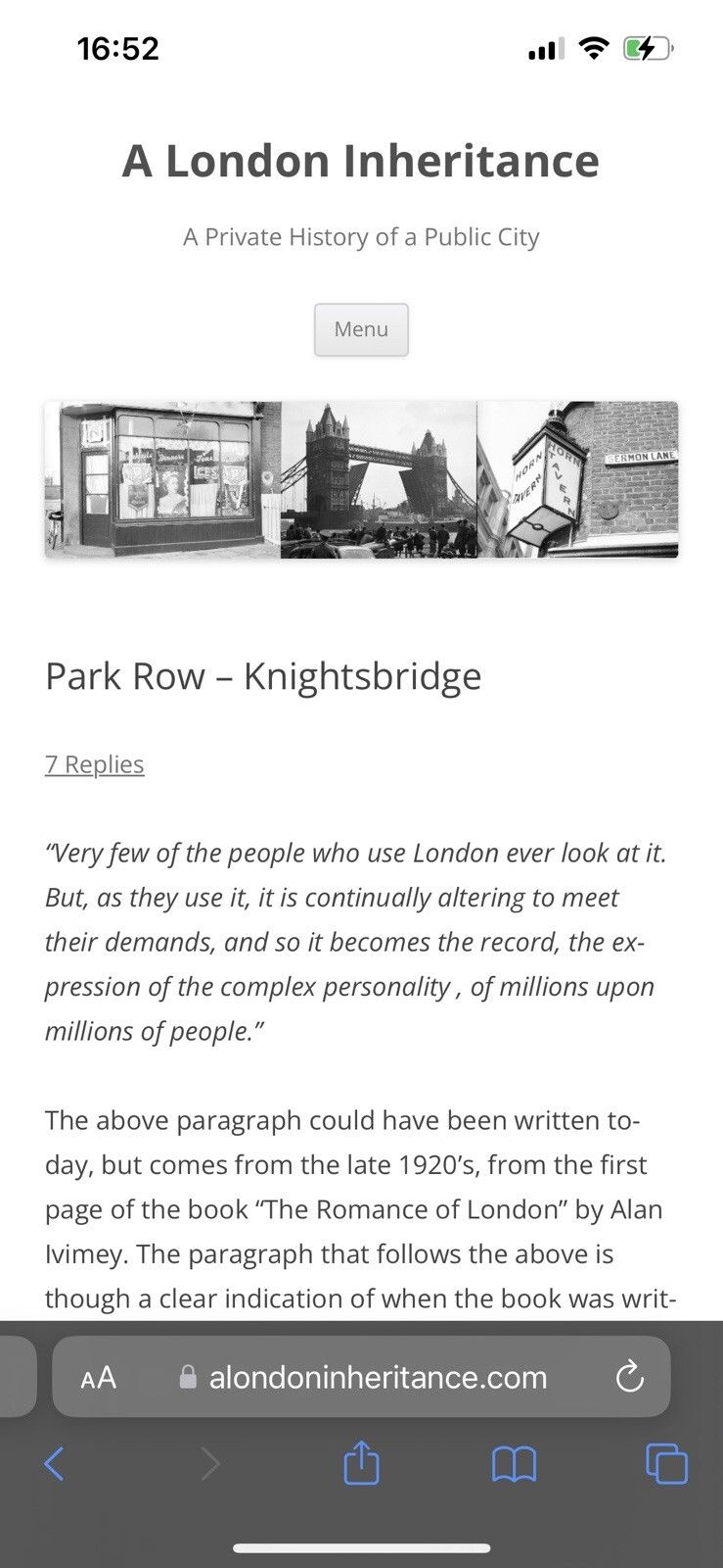 photo furniture London Knightsbridge Park Row Finger Sign Road Sign Topper London Sign Unique