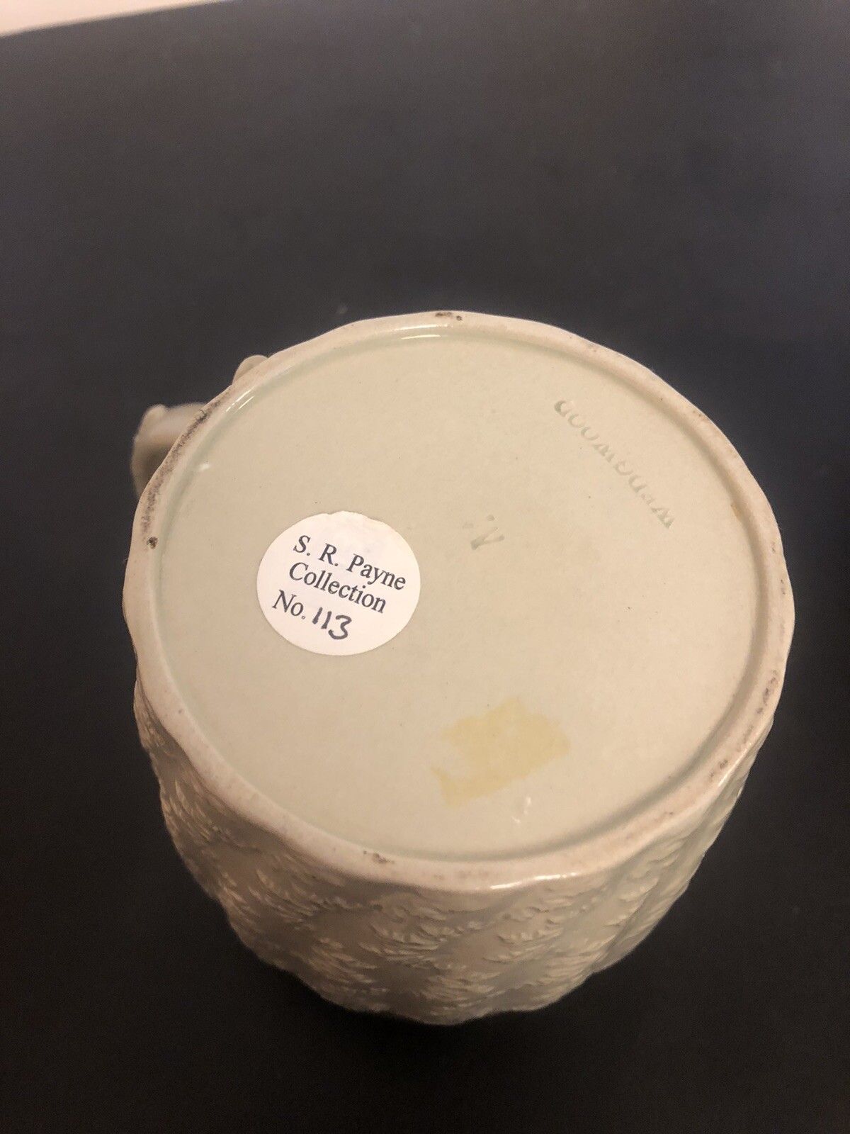 Wedgwood Drabware 1830’s Mug With Gilt Rim “S.R Payne Collection” photo vinterior