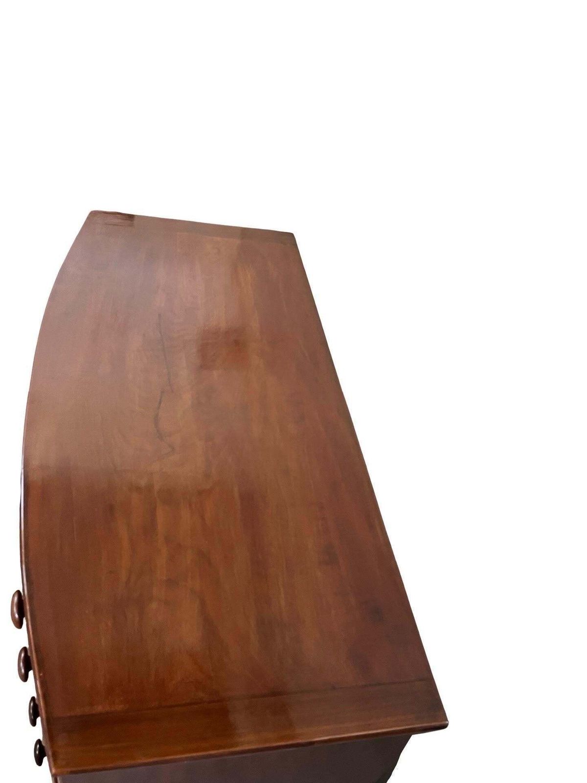 photo for sale Victorian Mahogany Bow Front Chest Of Drawers, Ca. 1860