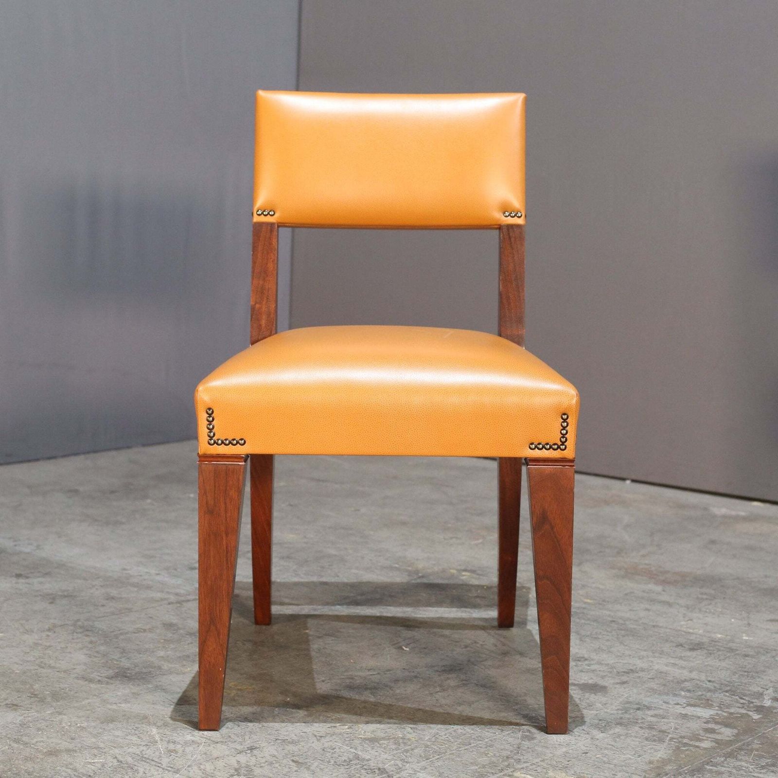 Caramel Brown Leather Chair, Set Of Four photo furniture