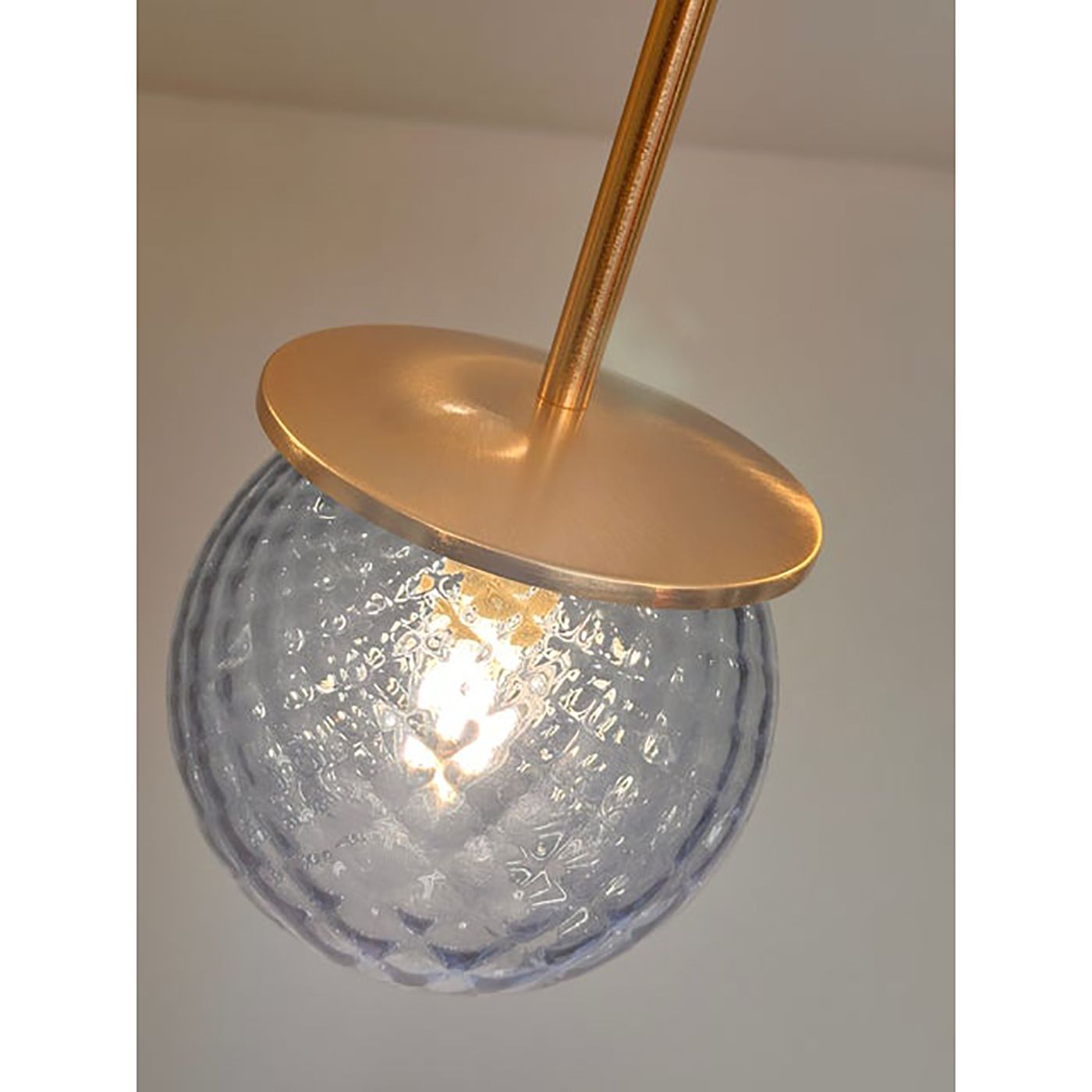 Italian Chandelier Sputnik In Murano Style Glass Blue "Balloton" photo 9800.0