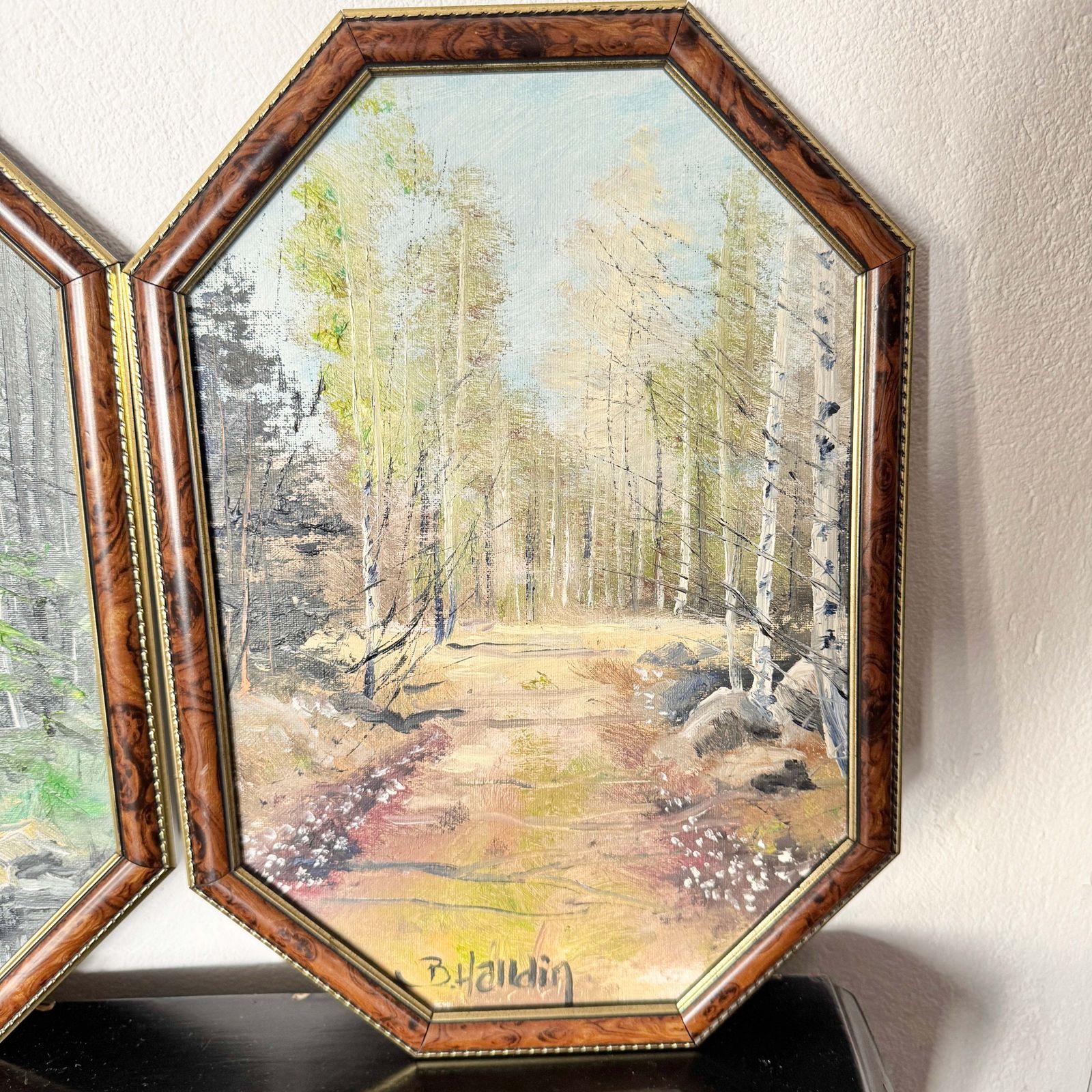 The Four Seasons. Vintage Swedish Oil Paintings photo 250.0