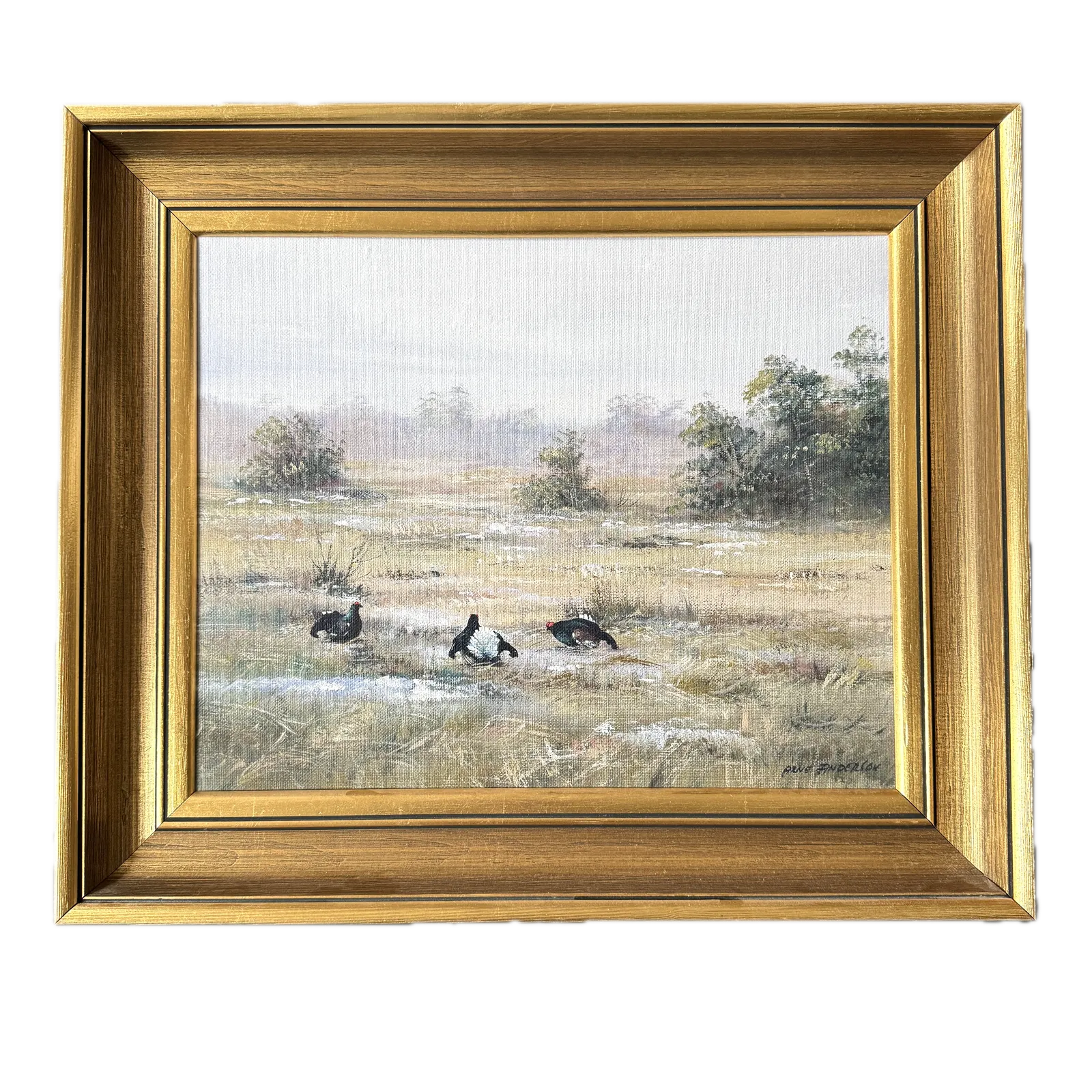 Still Ground, Wild Heart. Vintage Swedish Oil Painting.