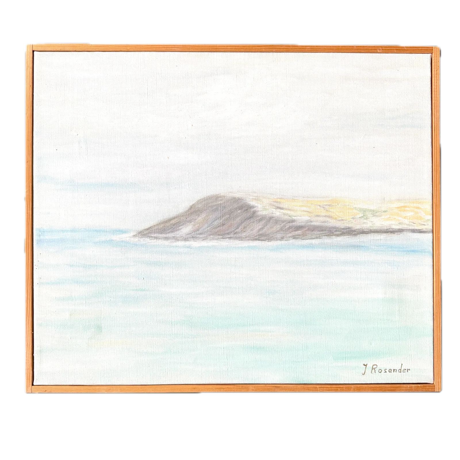 Offshore Memory. Vintage Swedish Oil Painting.