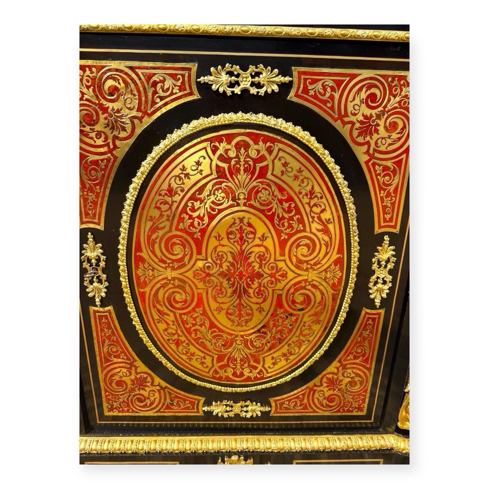photo vinterior Napoleon III Boulle & Marble Pier Cabinet