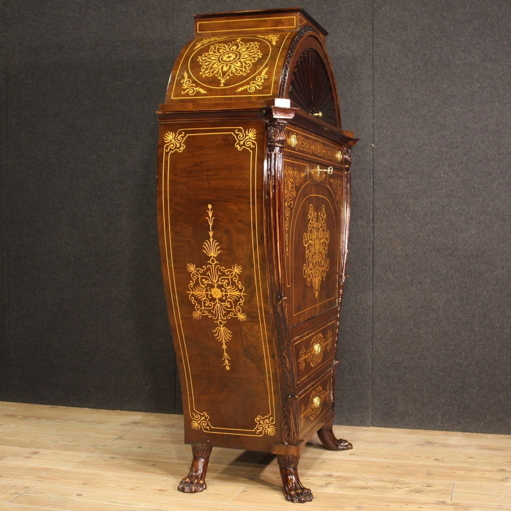 Great Austrian Biedermeier Style Inlaid Secretaire photo vinterior