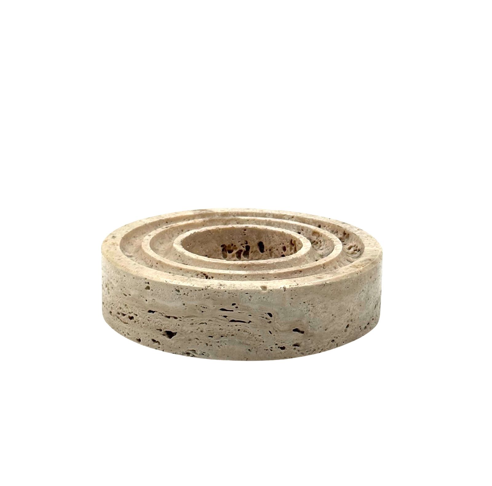 photo vintage Travertine Vide Poche / Ashtray, Cerri Nestore, Italy, 1970s