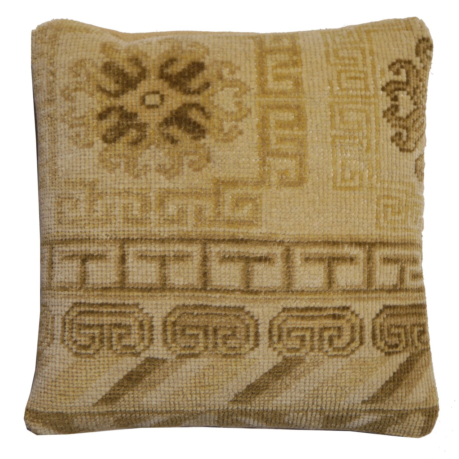 Khotan Samarkand Decorative Hand Knotted Rug Pillow Cover