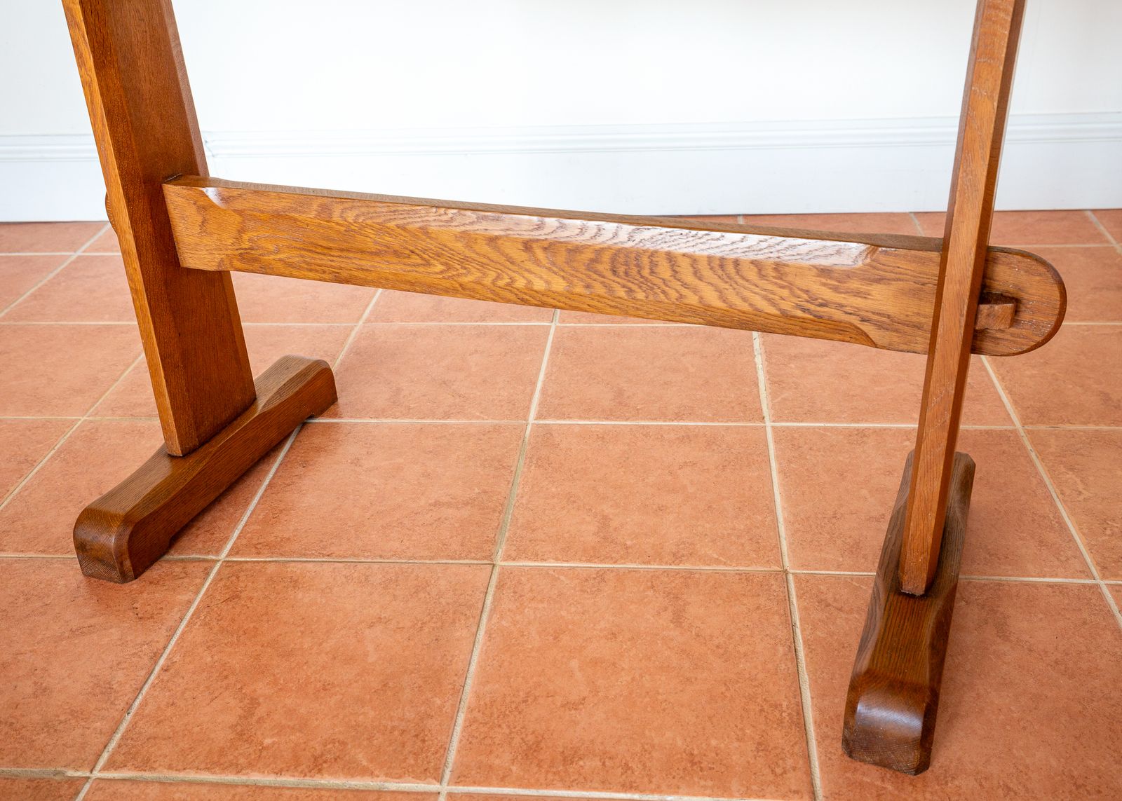 photo furniture Light Red Oak Refectory Trestle Table Cotswold School Arts And Crafts Heals Bedroom Side Dining Tabl.E Rustic Farmhouse Antiqu.E