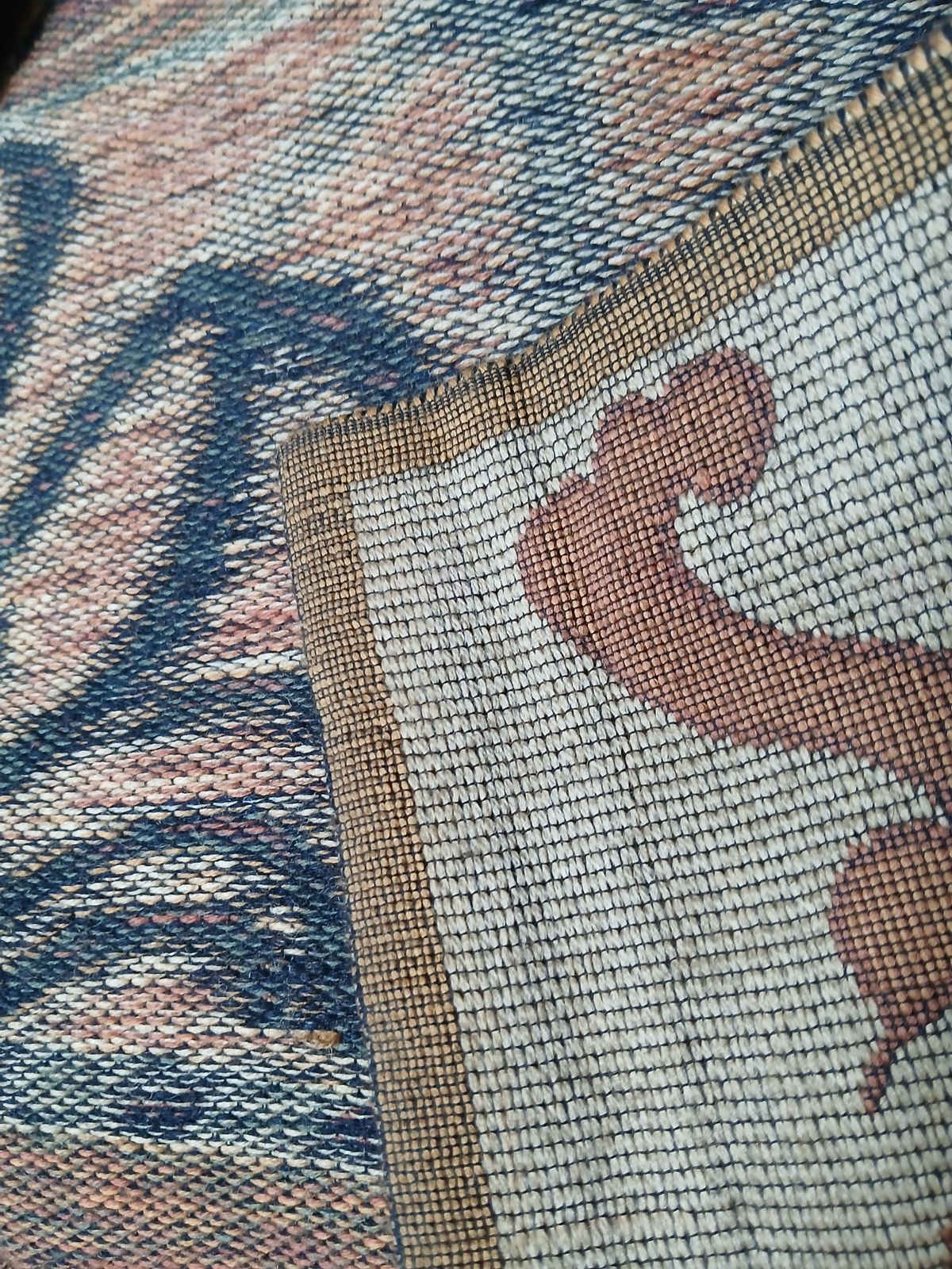 Large Centre Francais De Tapis Bayeux Tapestry. Vintage. Original Provenance. photo for sale