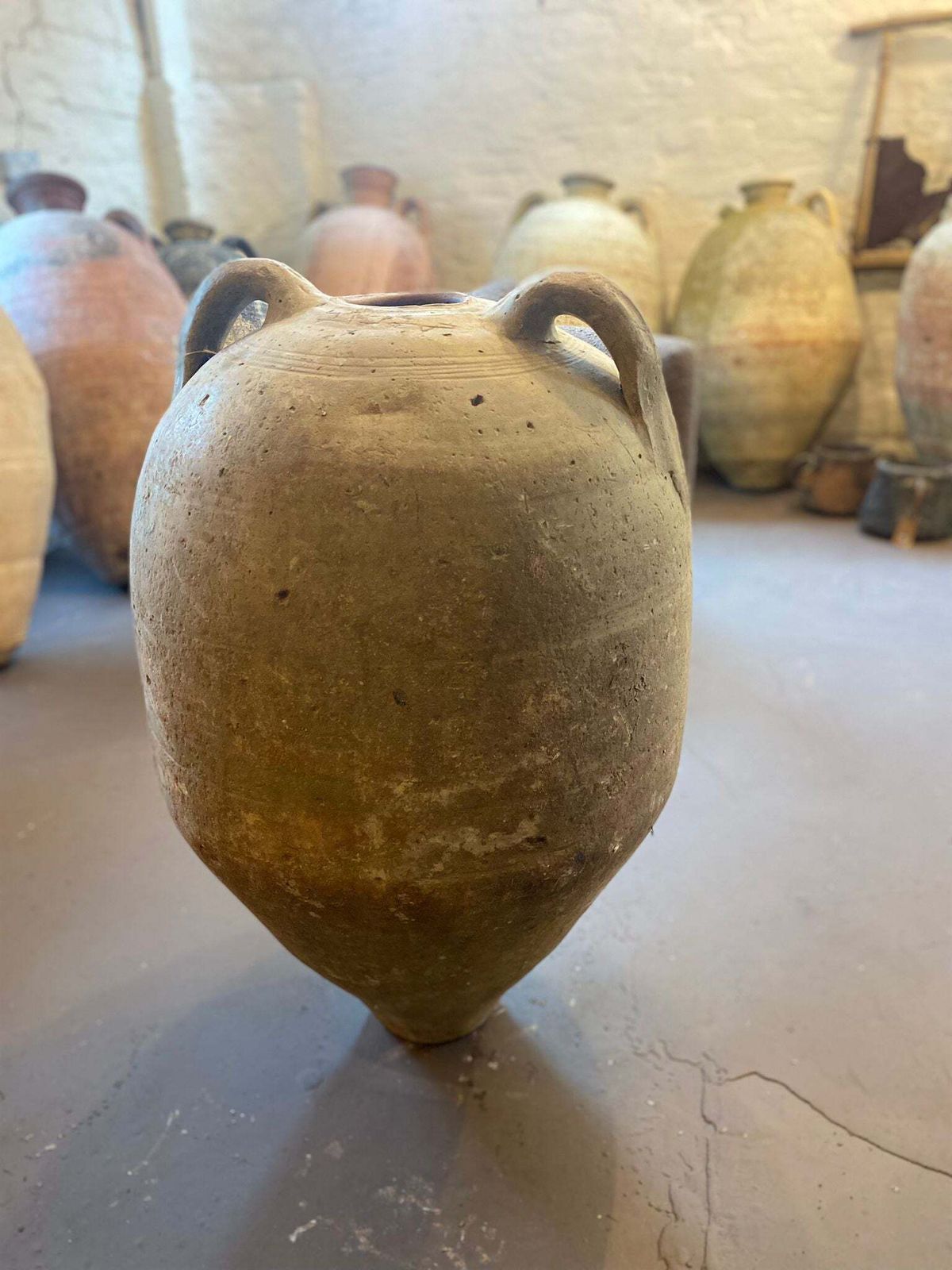 Zeina – 19th Century Tunisian Olive Pot photo Garden Decor