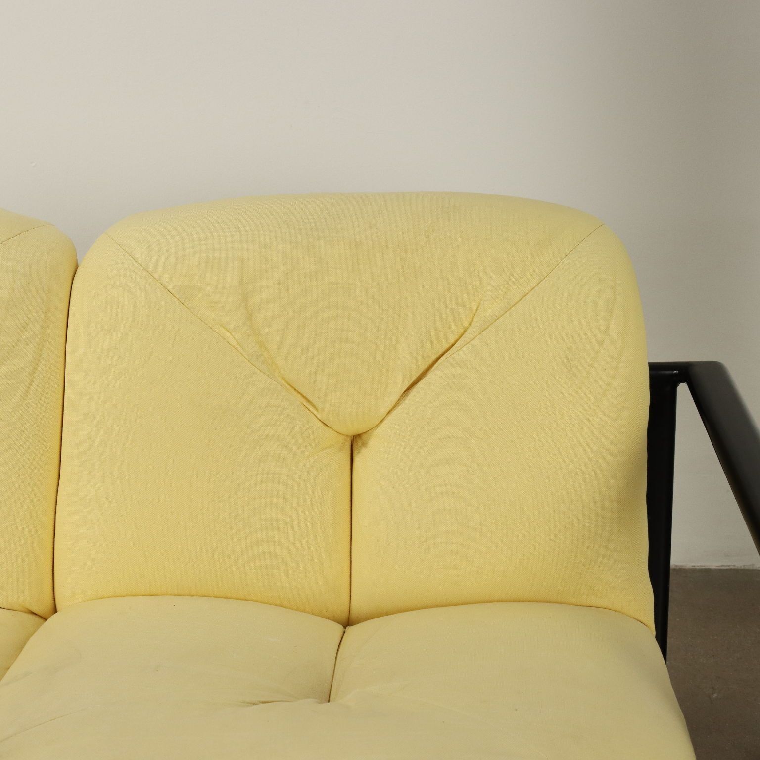 Small Vintage Icf Sofa 2 Seater Fabric Metal Design Italy 1980s 1990s photo 470.0