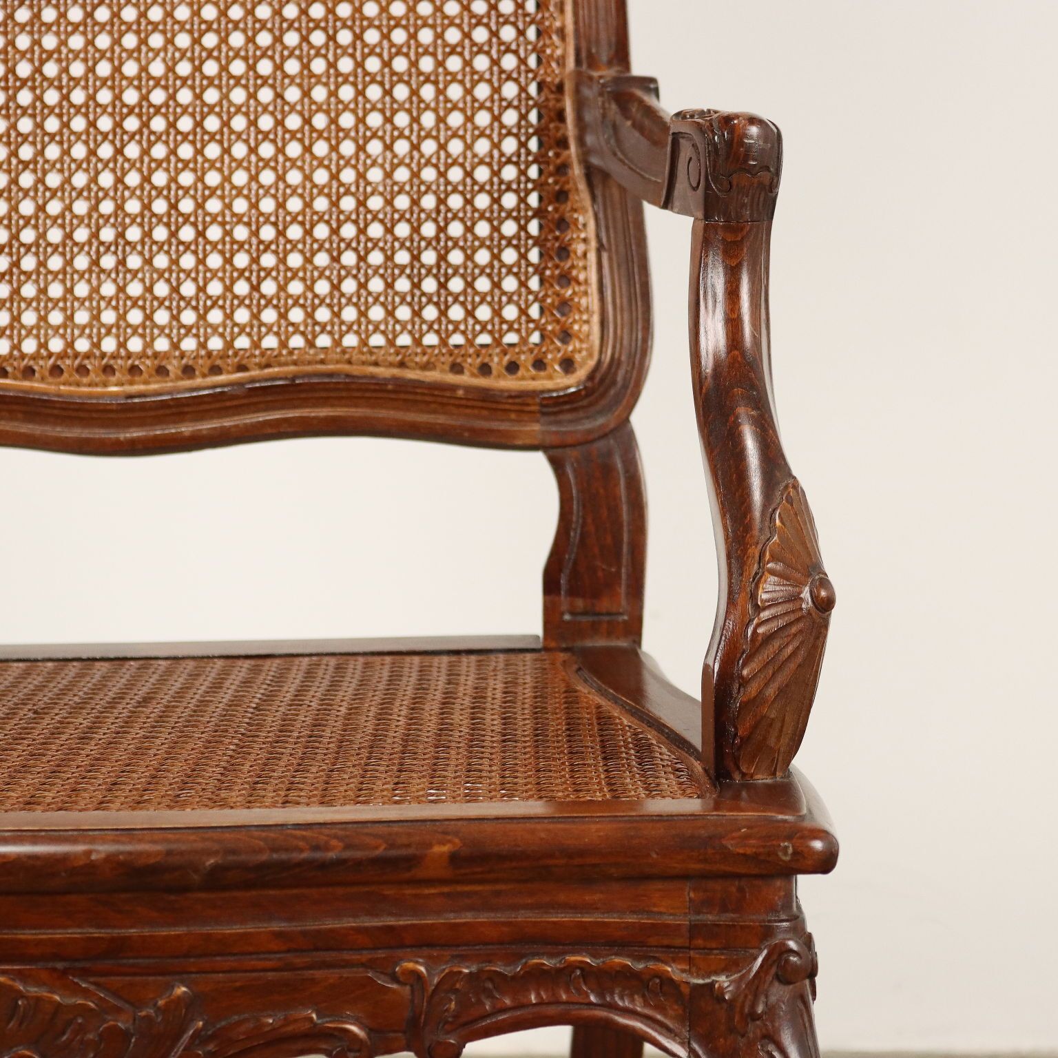 Armchair Baroque Style Beech France XX Century photo Furniture