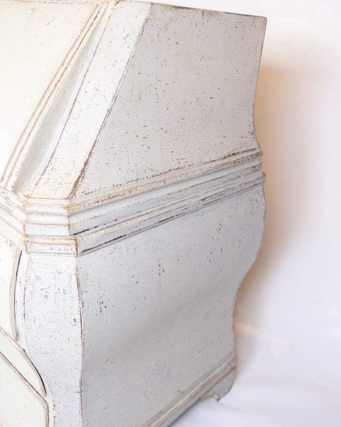 Gustavian Grey Painted Chatol With Four Drawers  From 1790s photo for sale