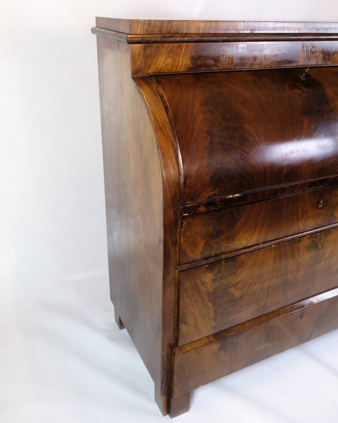 Chatol With Four Drawers In Hand Polished Mahogany  From 1820s photo furniture