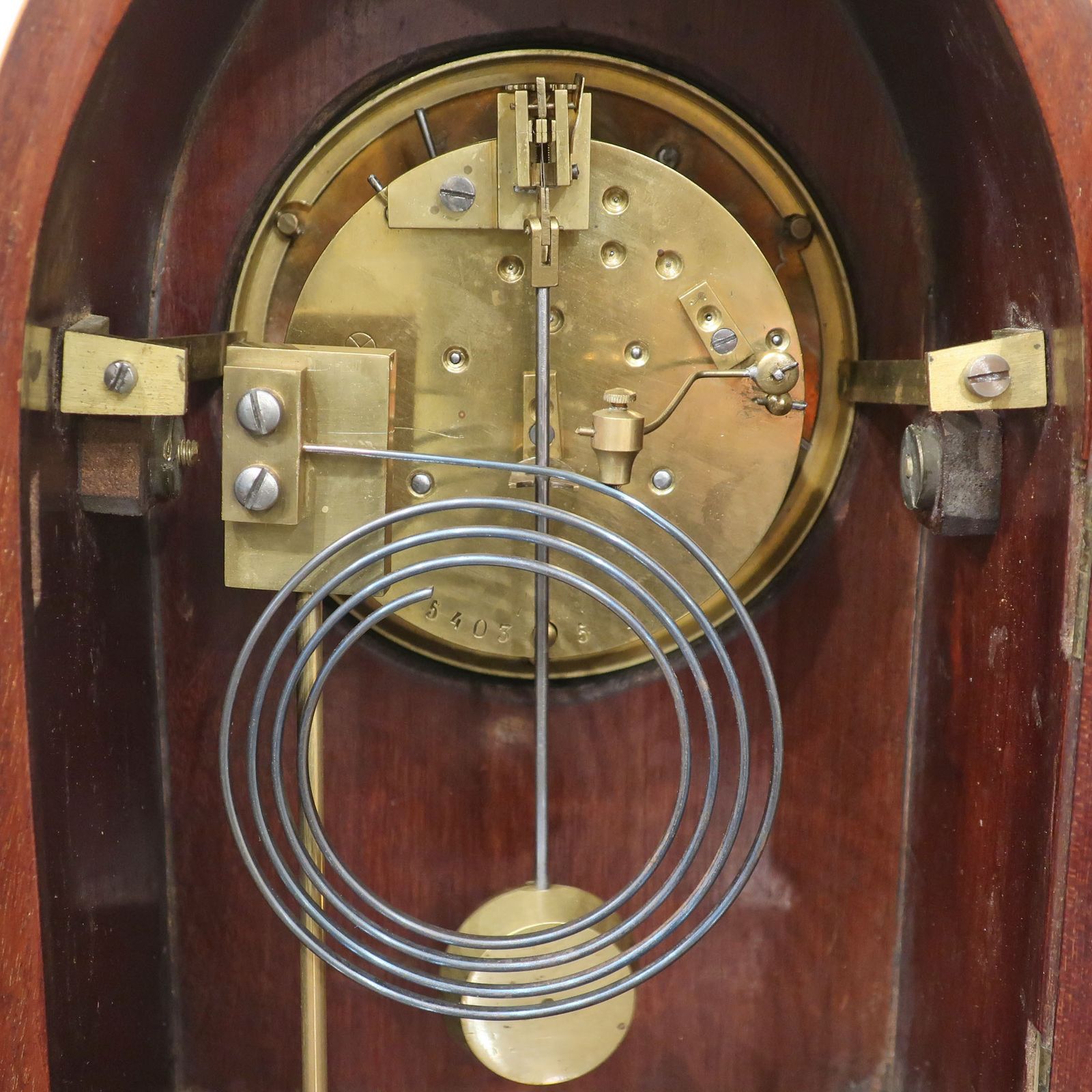 photo furniture French Edwardian Mahogany Mantel Clock