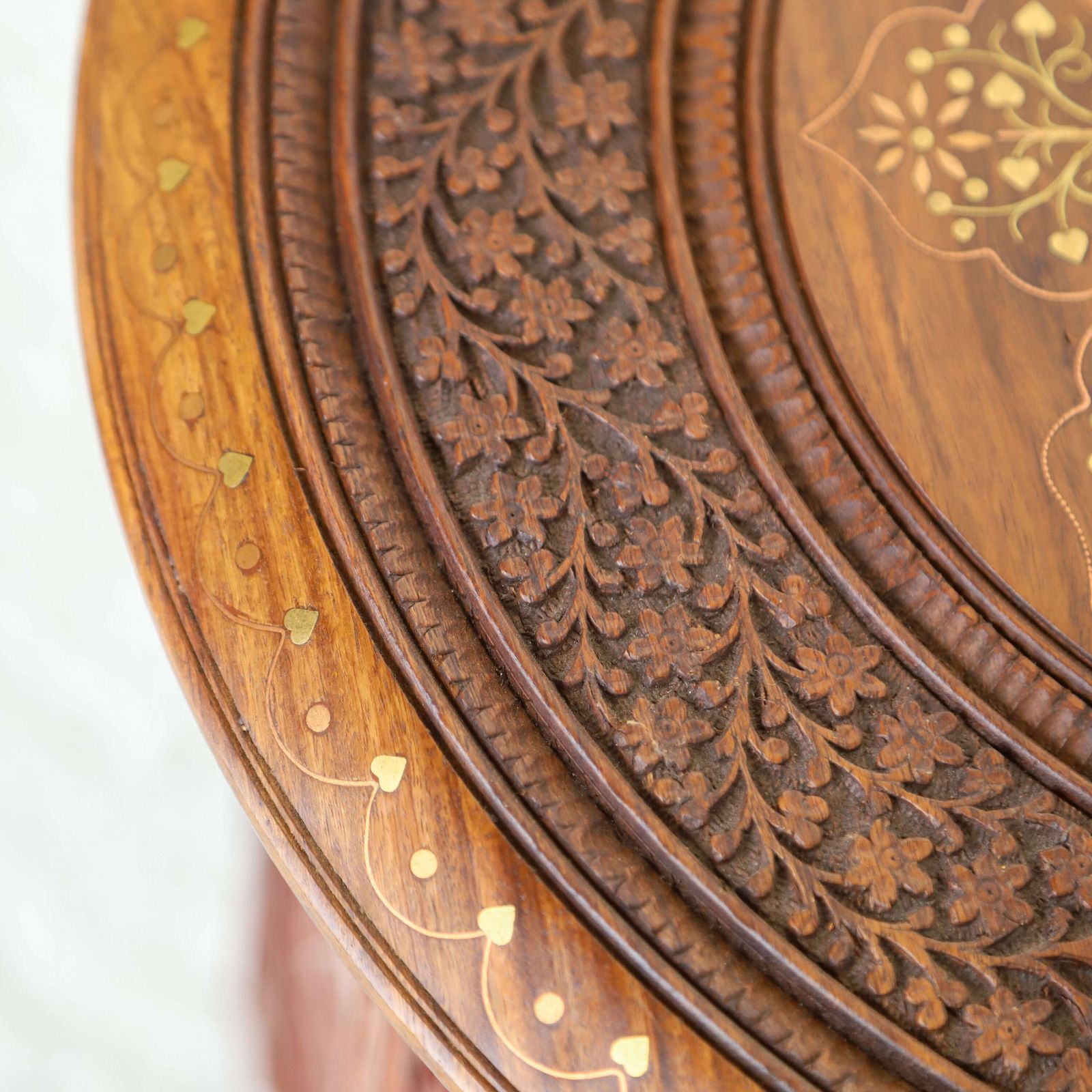 photo furniture Exquisite Indian Side Or Travelling Tea Table   Timeless Heritage