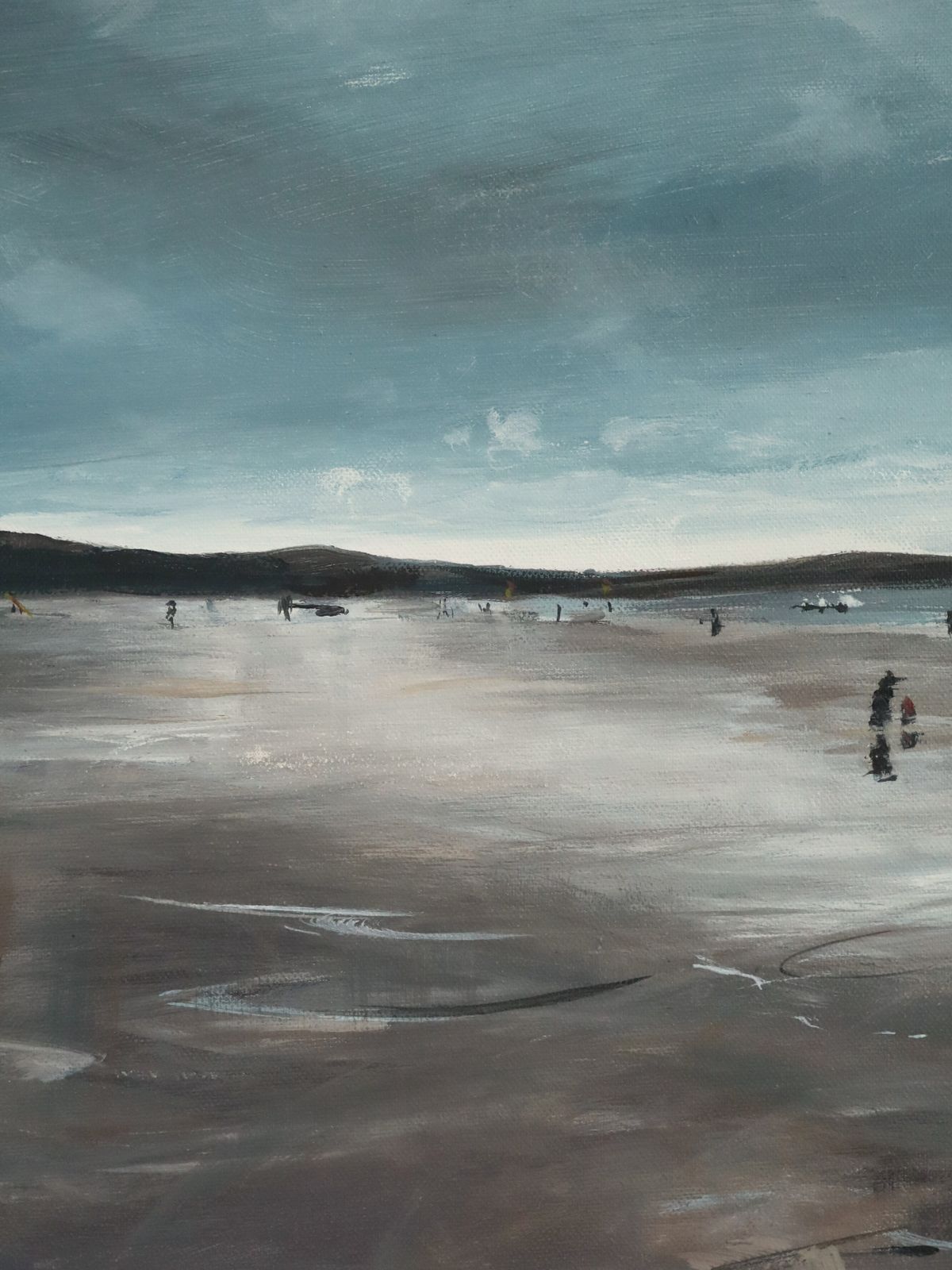 In The Moment Oil Painting photo vintage
